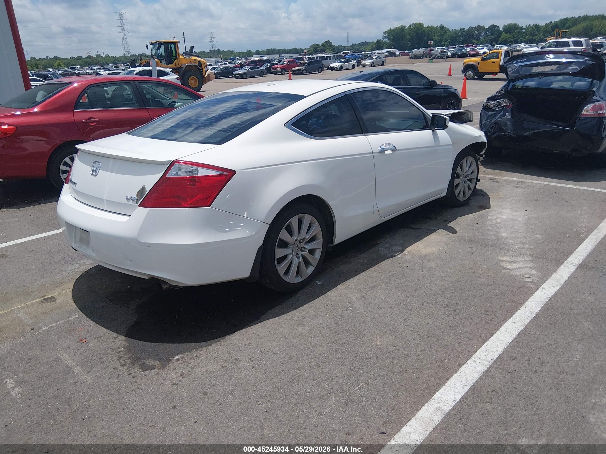 2008 Honda Accord 3.5 Ex-l White vin: 1HGCS22878A011025
