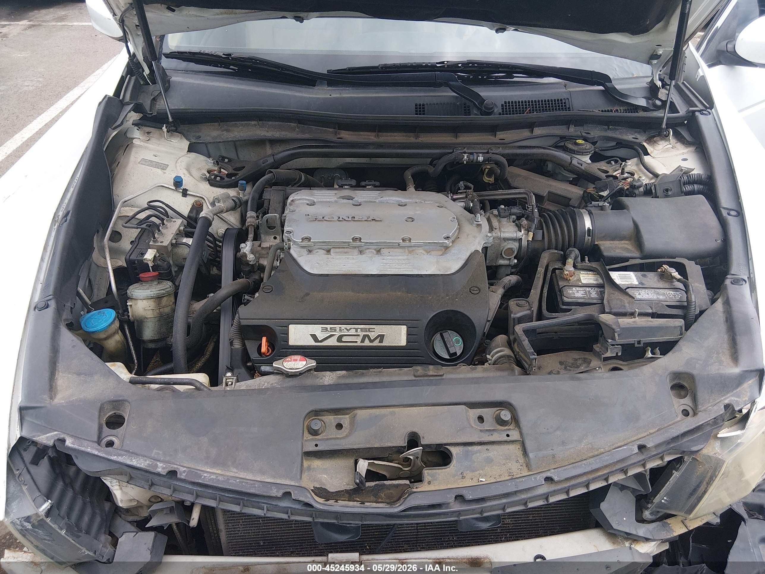 2008 Honda Accord 3.5 Ex-l White vin: 1HGCS22878A011025