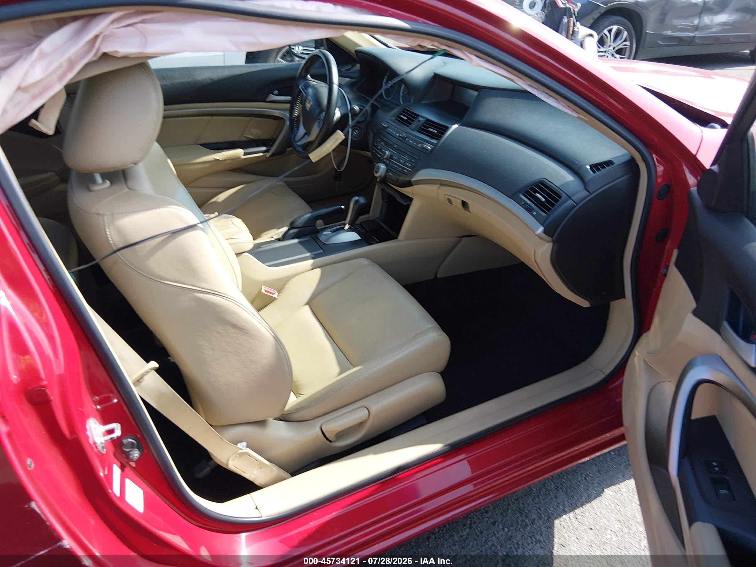 2008 Honda Accord 3.5 Ex-l Red vin: 1HGCS22888A001863
