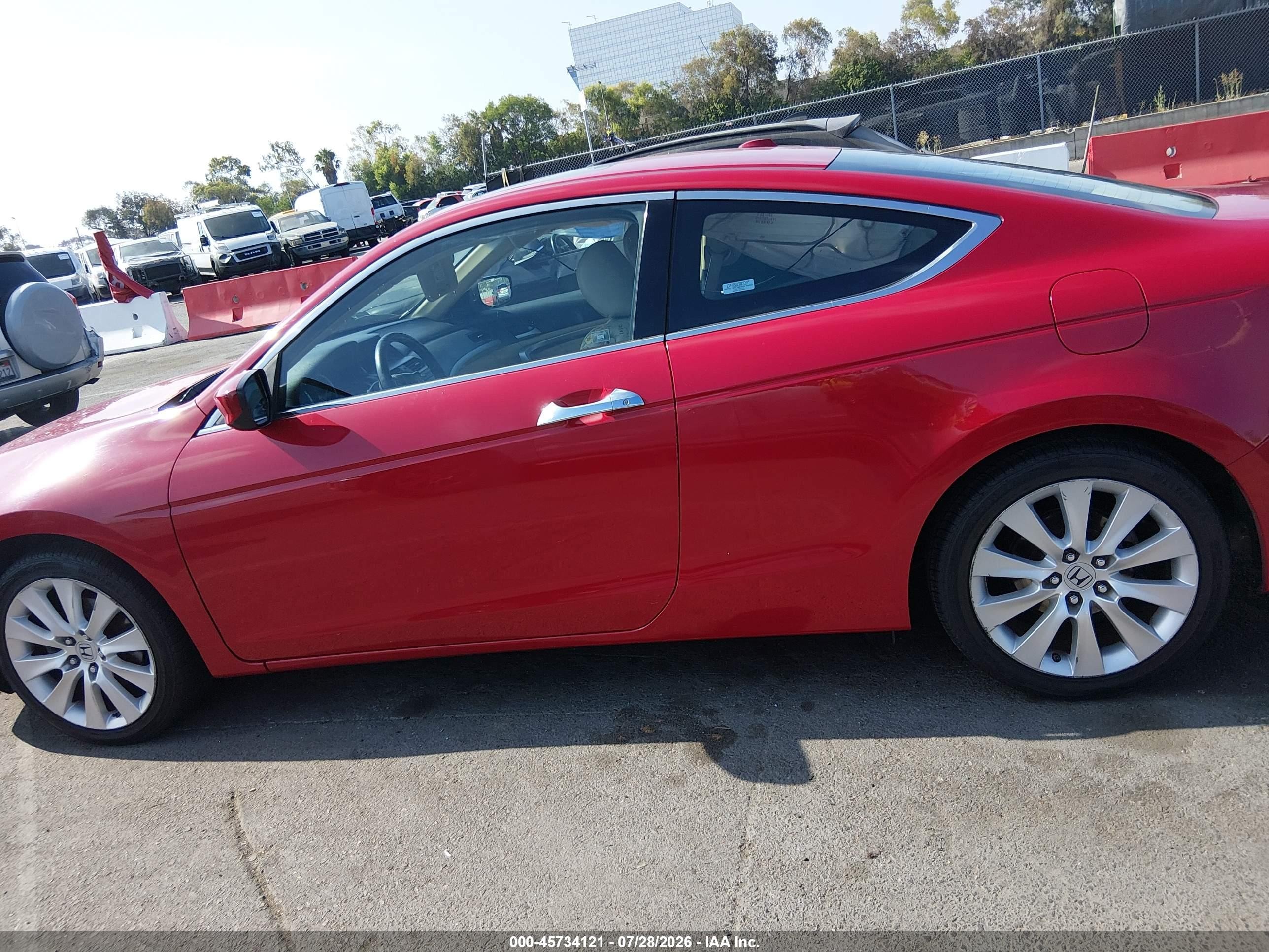 2008 Honda Accord 3.5 Ex-l Red vin: 1HGCS22888A001863