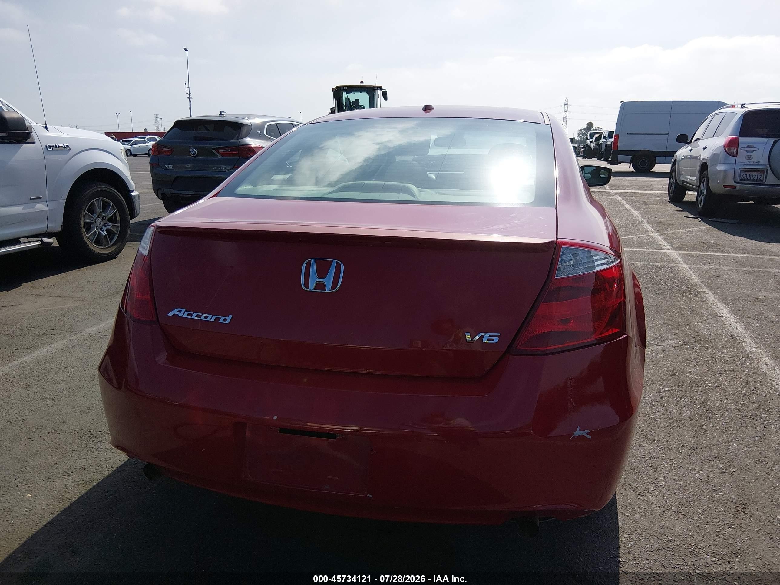2008 Honda Accord 3.5 Ex-l Red vin: 1HGCS22888A001863