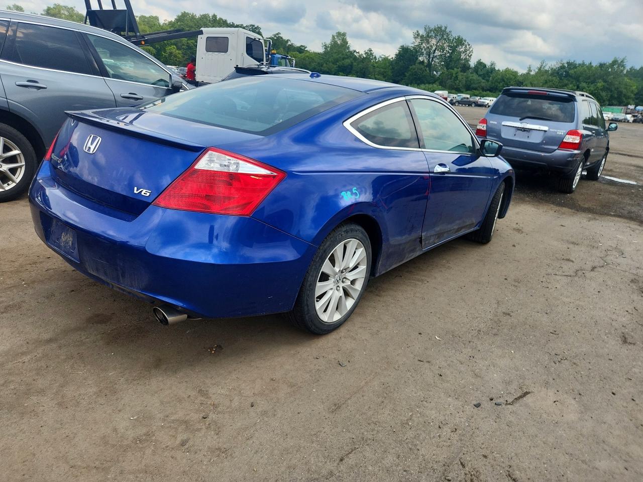 2009 Honda Accord Exl Синий vin: 1HGCS22889A011598