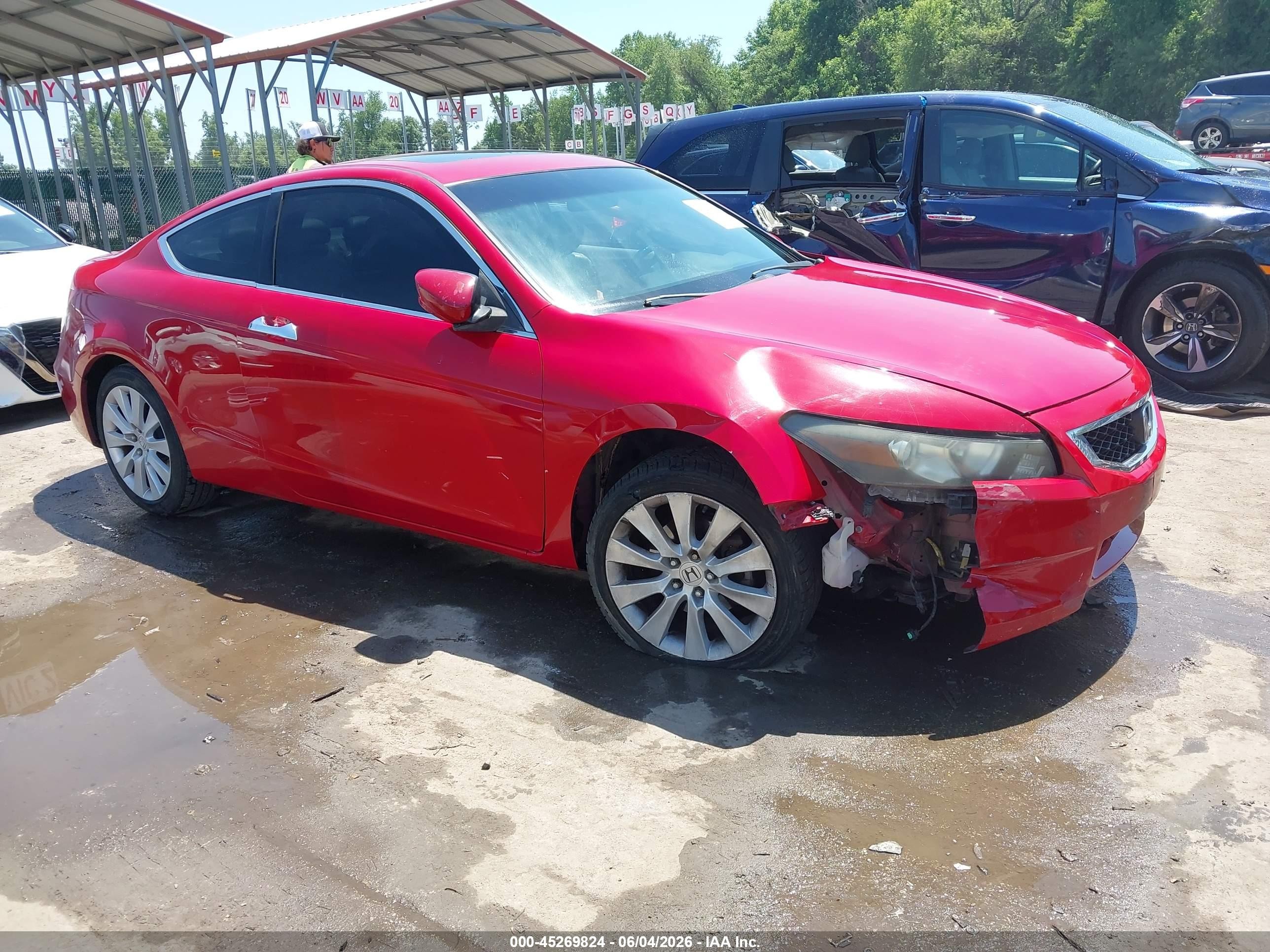 2009 Honda Accord 3.5 Ex-l Red vin: 1HGCS22899A005132