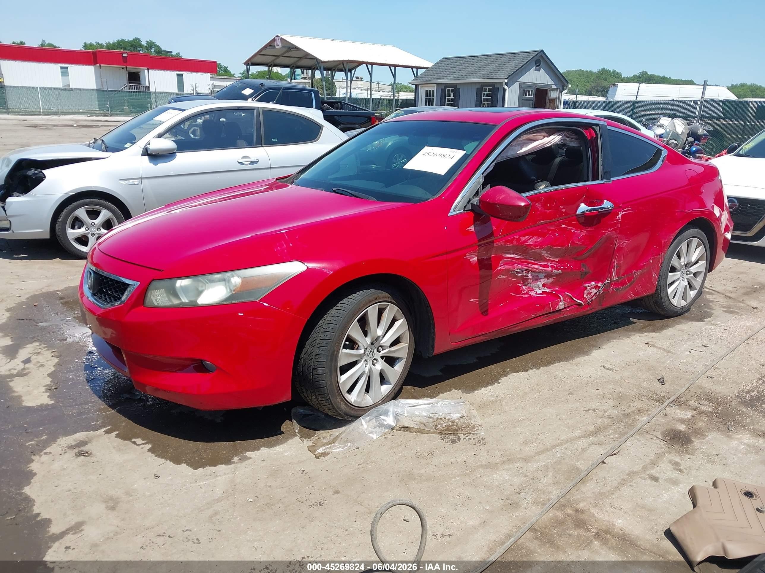 2009 Honda Accord 3.5 Ex-l Red vin: 1HGCS22899A005132