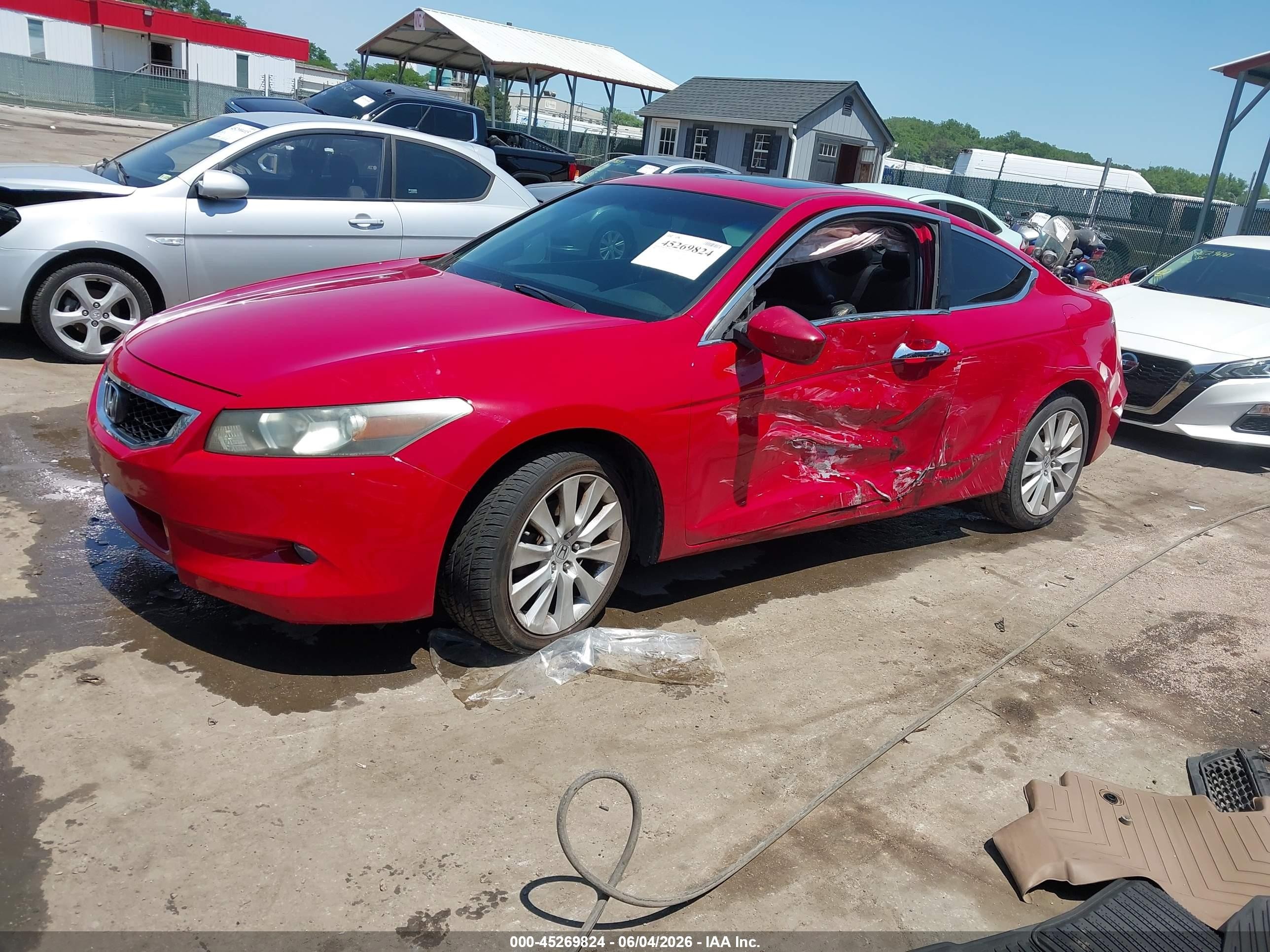 2009 Honda Accord 3.5 Ex-l Red vin: 1HGCS22899A005132
