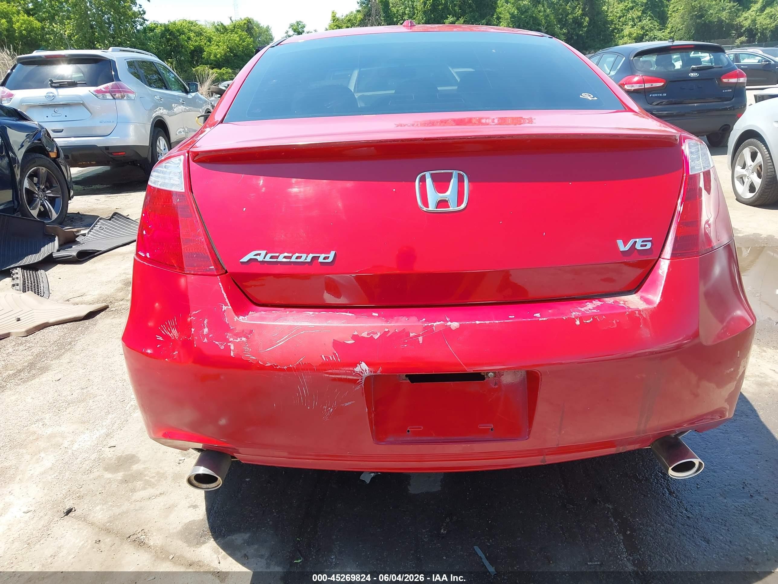 2009 Honda Accord 3.5 Ex-l Red vin: 1HGCS22899A005132