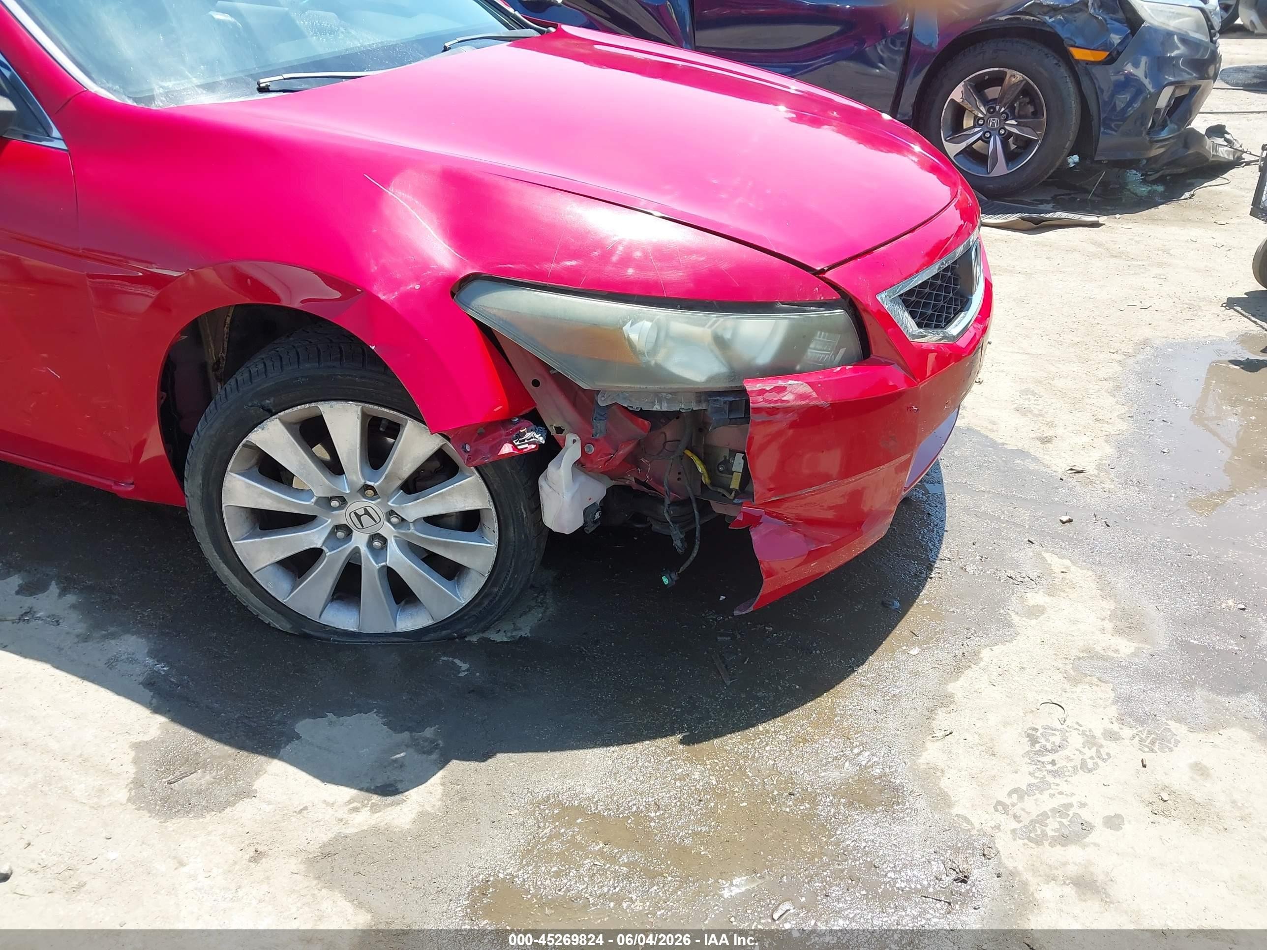 2009 Honda Accord 3.5 Ex-l Red vin: 1HGCS22899A005132