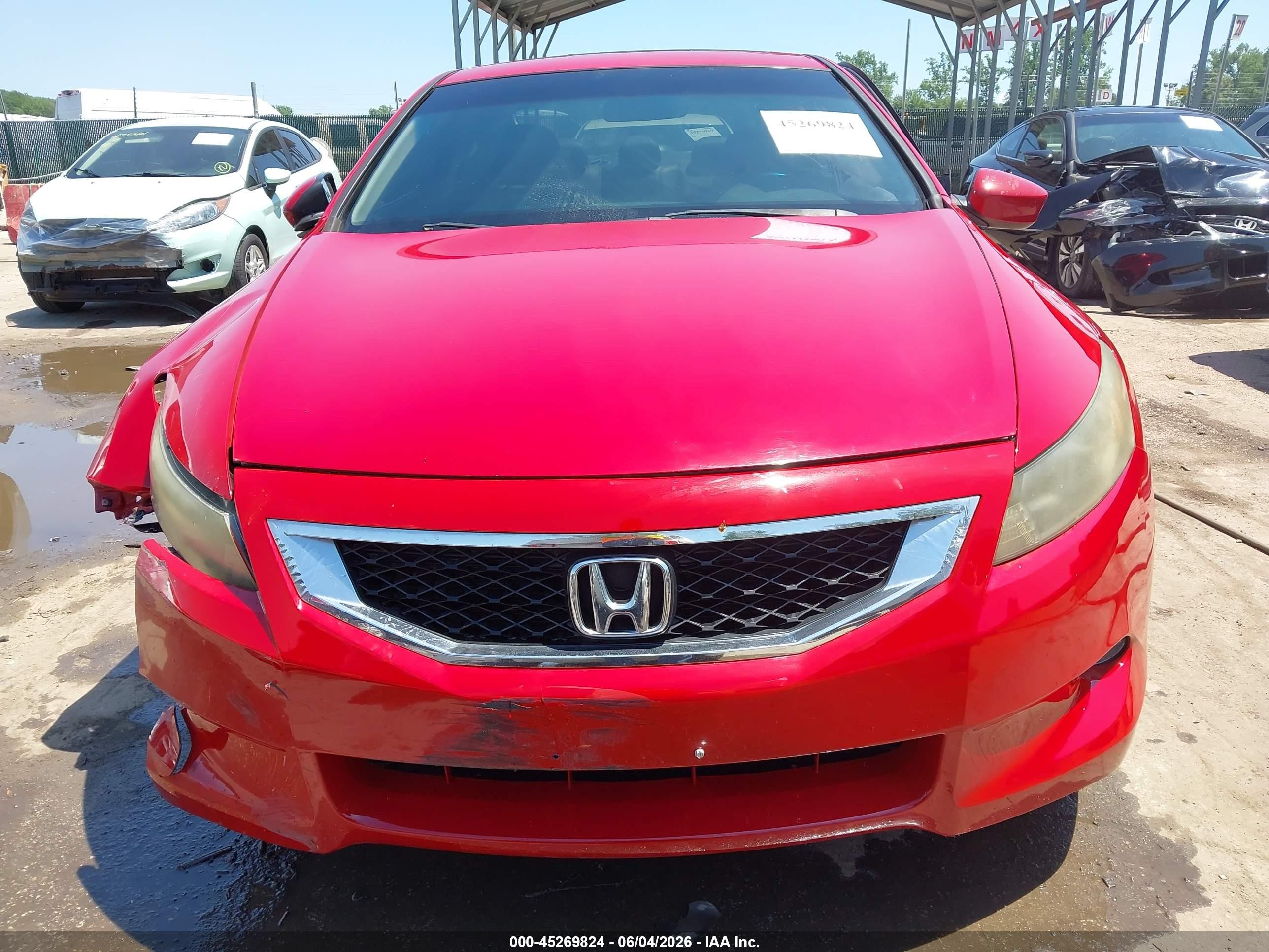 2009 Honda Accord 3.5 Ex-l Red vin: 1HGCS22899A005132