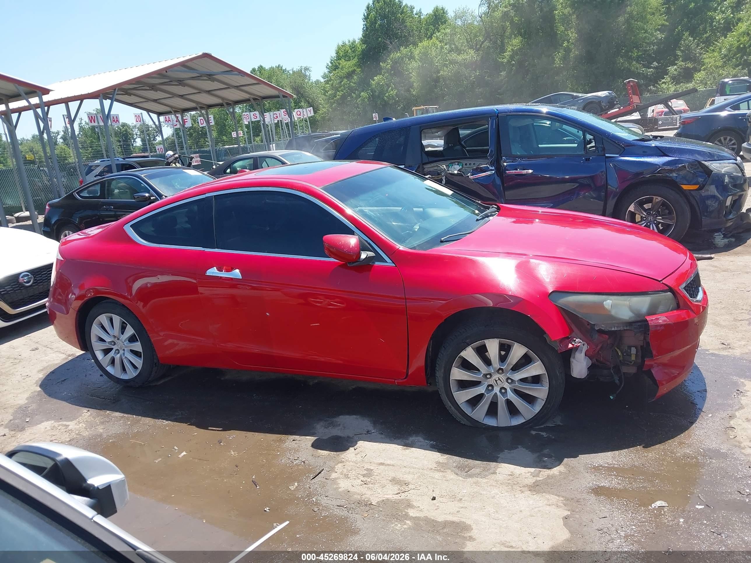 2009 Honda Accord 3.5 Ex-l Red vin: 1HGCS22899A005132