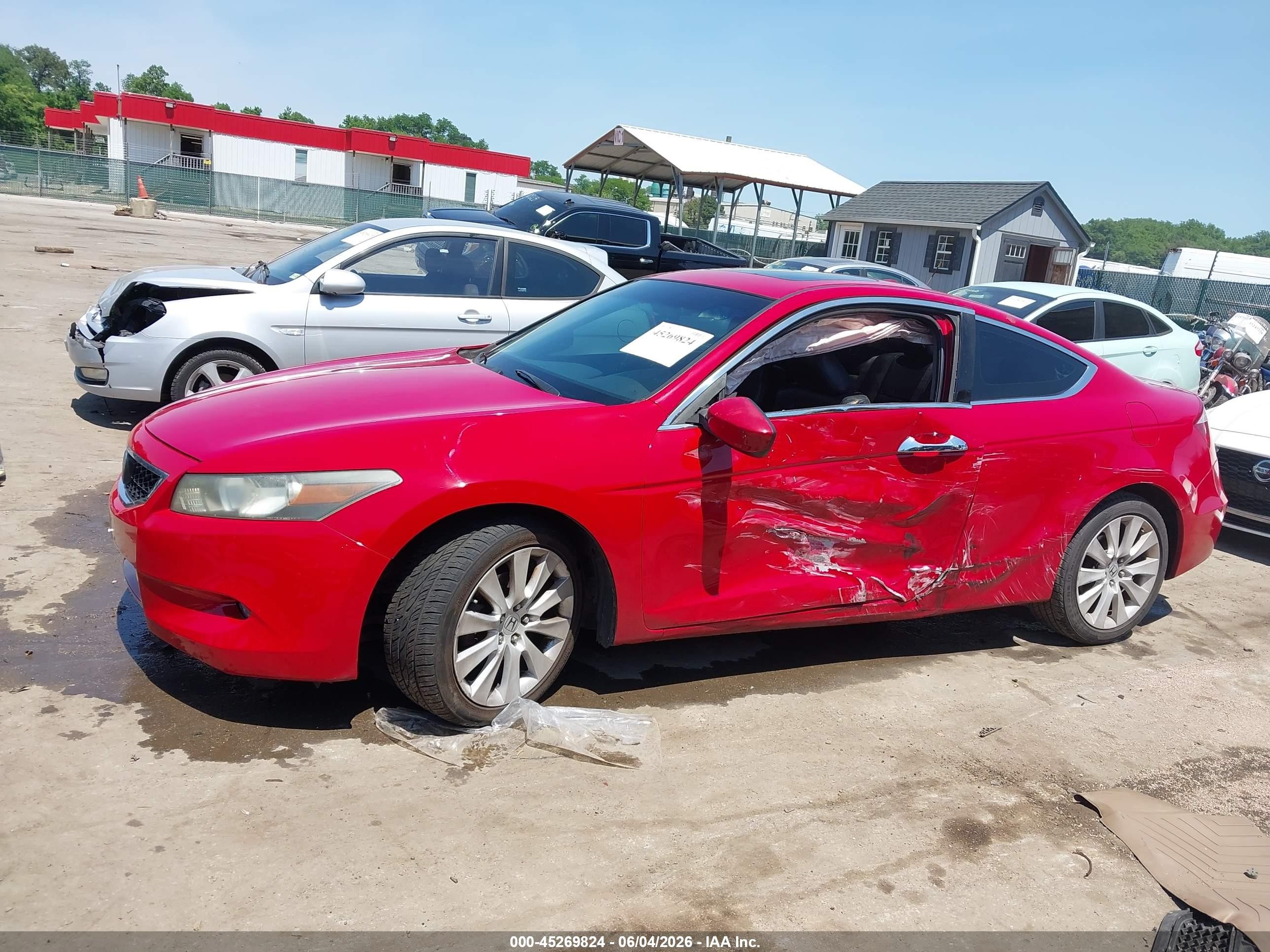 2009 Honda Accord 3.5 Ex-l Red vin: 1HGCS22899A005132
