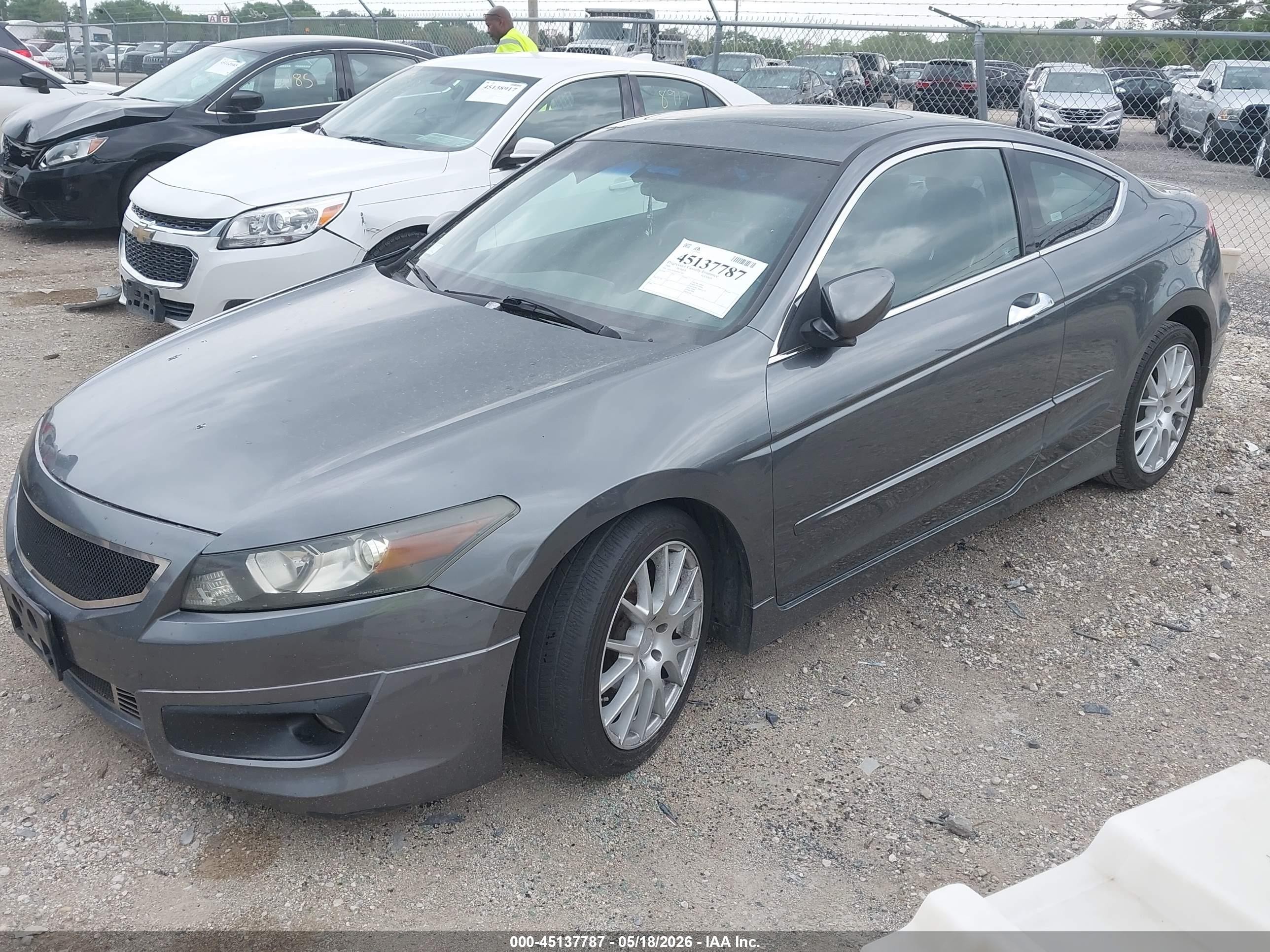 2008 Honda Accord 3.5 Ex-l Gray vin: 1HGCS228X8A013867