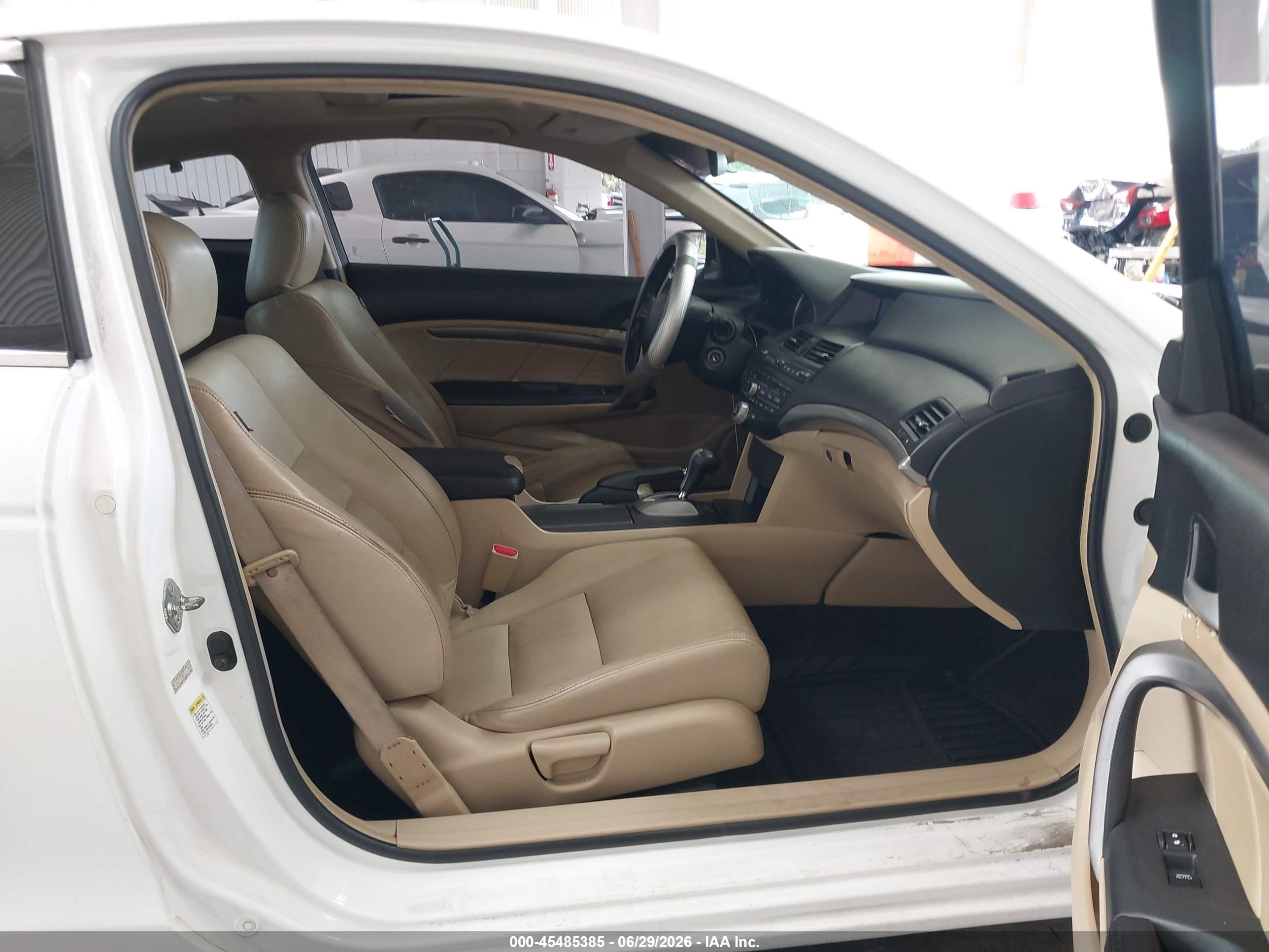 2008 Honda Accord 3.5 Ex-l White vin: 1HGCS228X8A016056