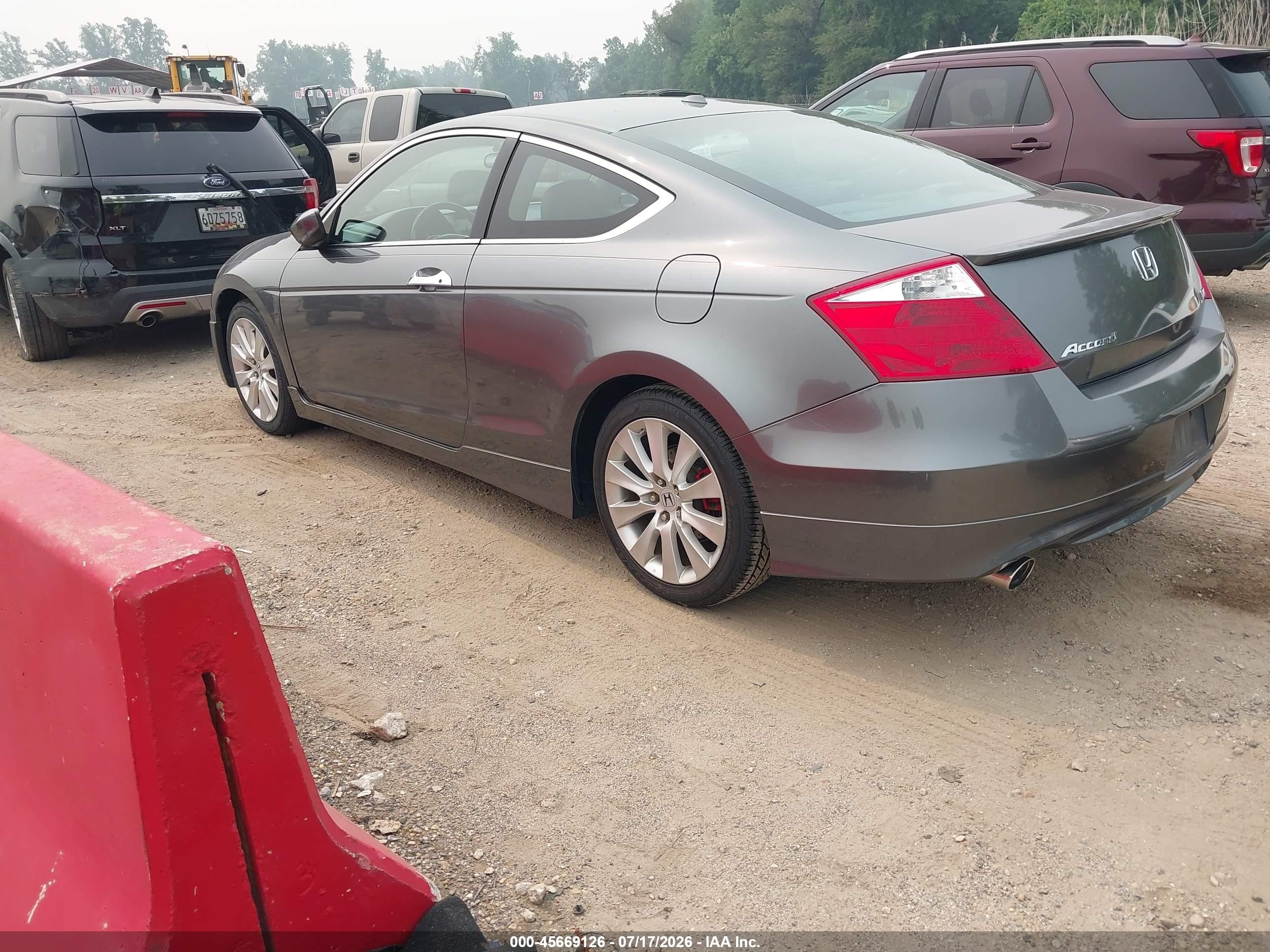 2009 Honda Accord 3.5 Ex-l Gray vin: 1HGCS228X9A000229