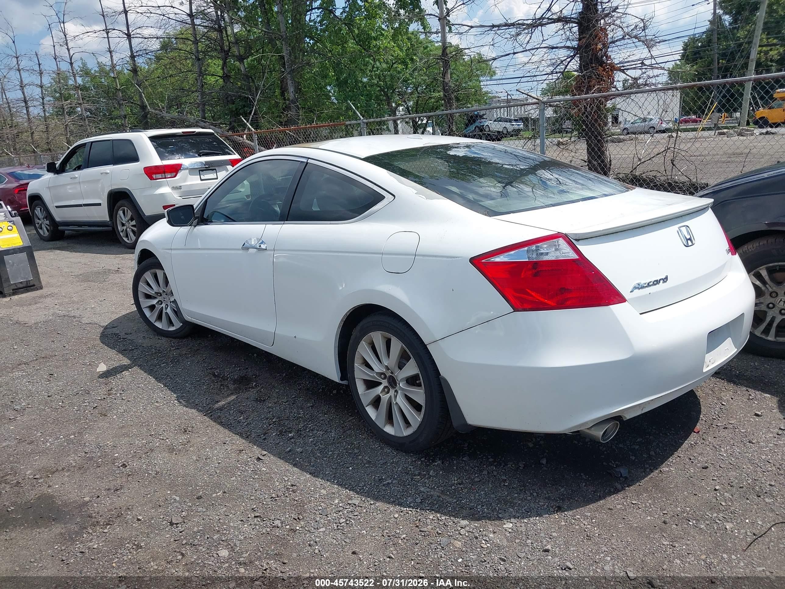 2009 Honda Accord 3.5 Ex-l Белый vin: 1HGCS228X9A003499