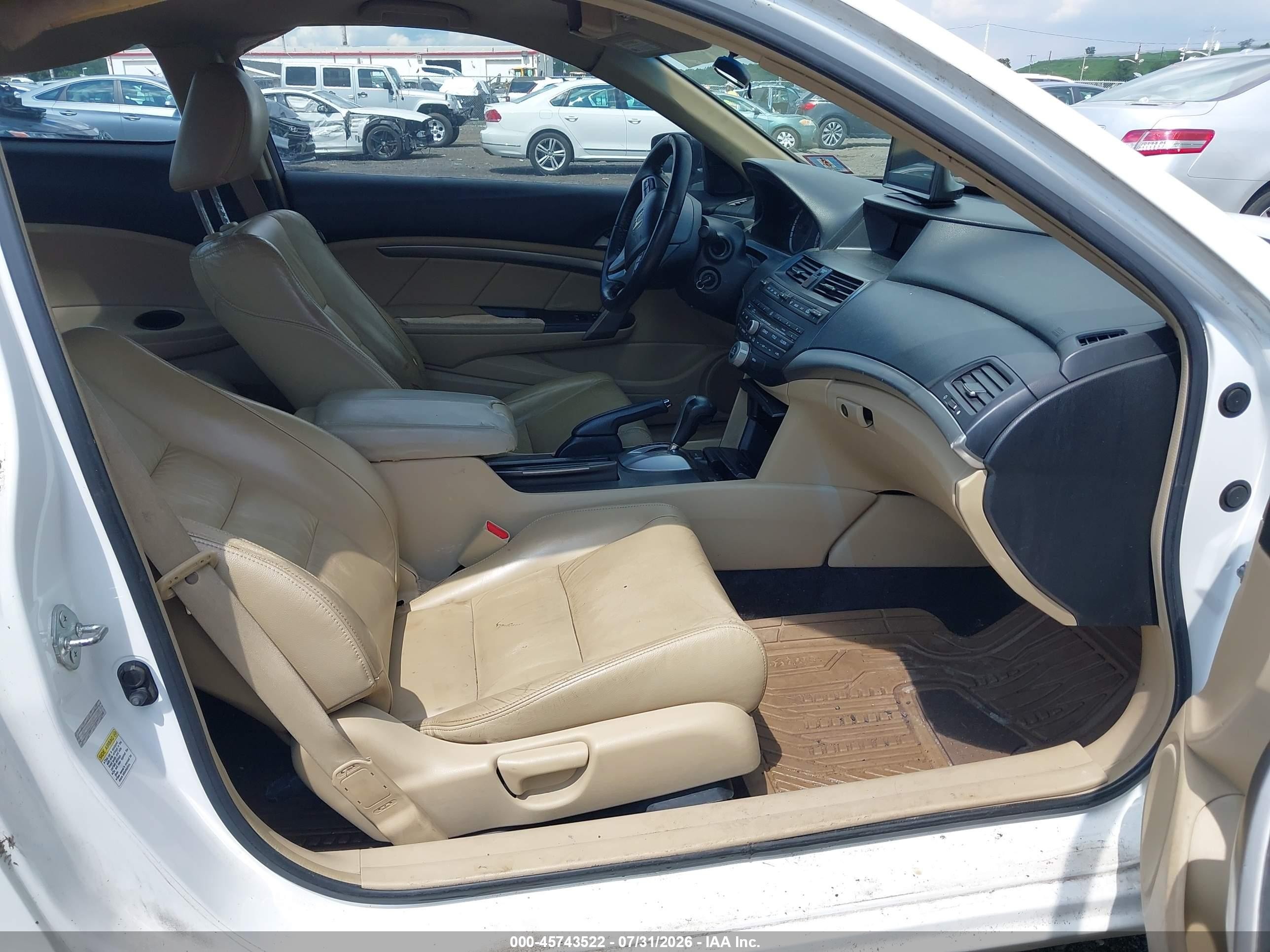 2009 Honda Accord 3.5 Ex-l Белый vin: 1HGCS228X9A003499