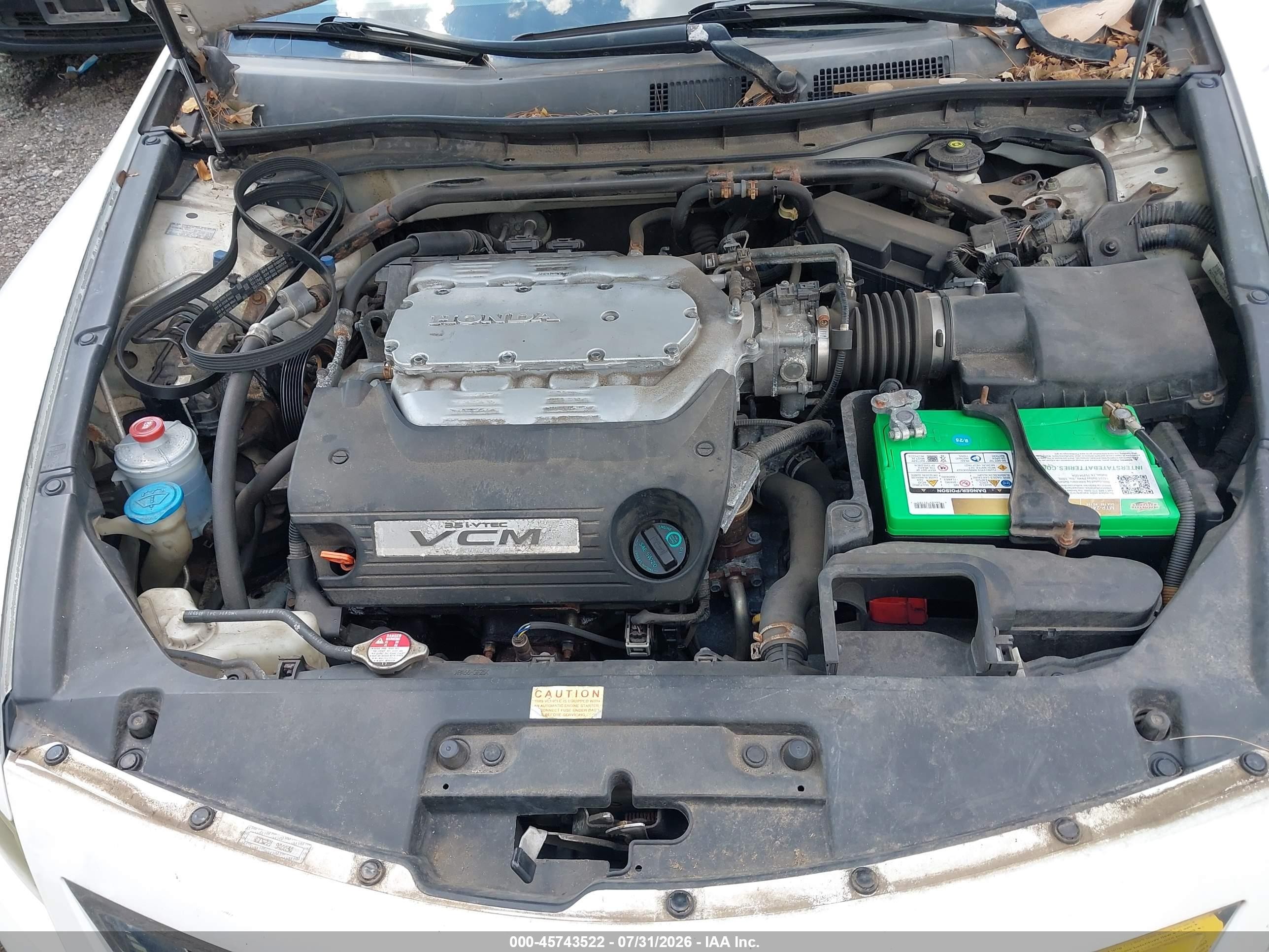 2009 Honda Accord 3.5 Ex-l Белый vin: 1HGCS228X9A003499