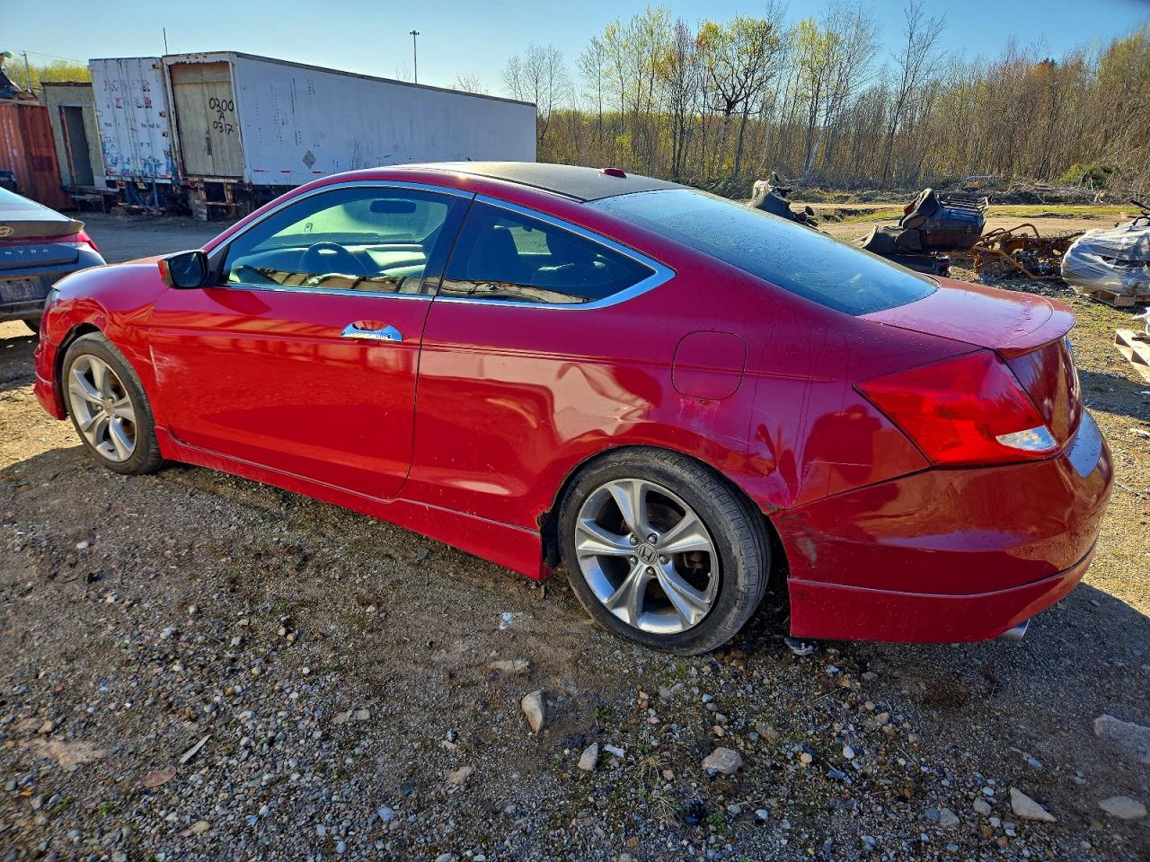 2011 Honda Accord Exl Red vin: 1HGCS2A82BA800448