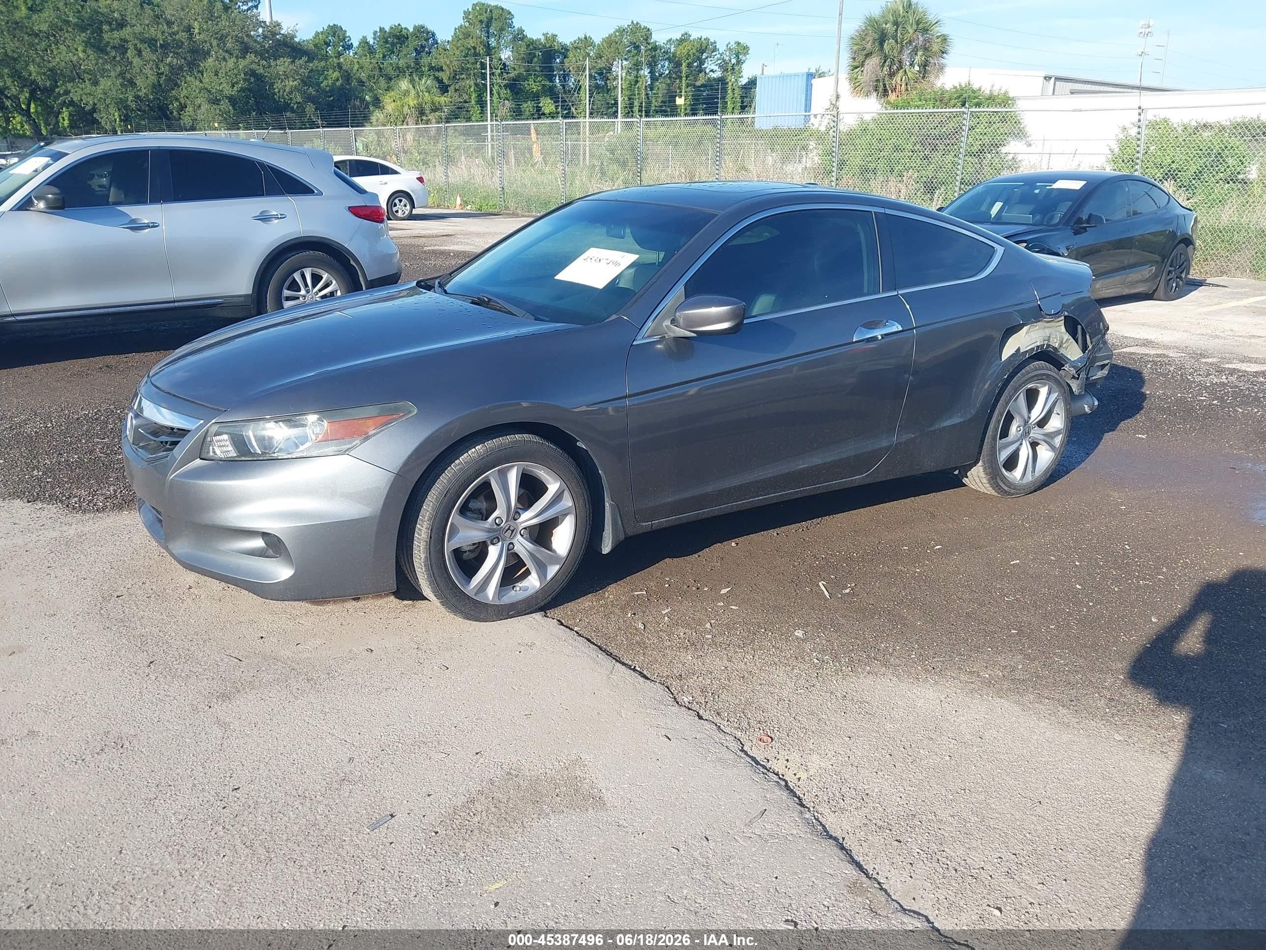 2011 Honda Accord 3.5 Ex-l Gray vin: 1HGCS2A85BA006575