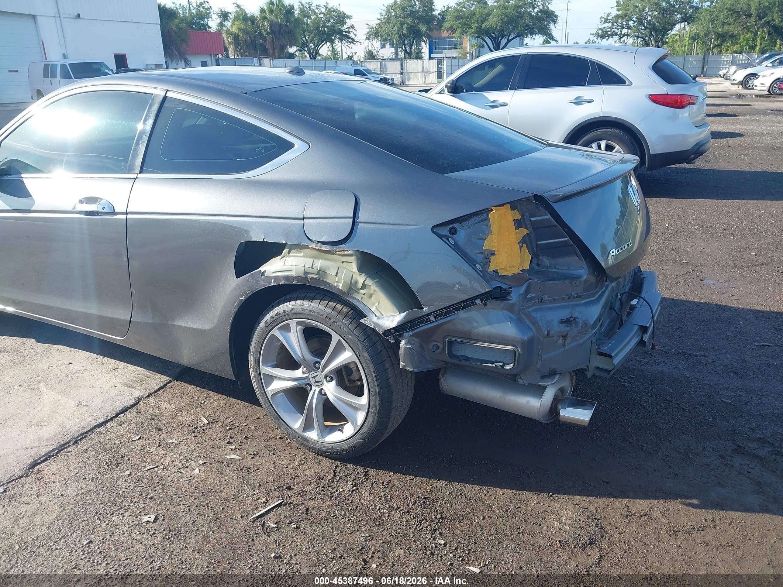 2011 Honda Accord 3.5 Ex-l Gray vin: 1HGCS2A85BA006575