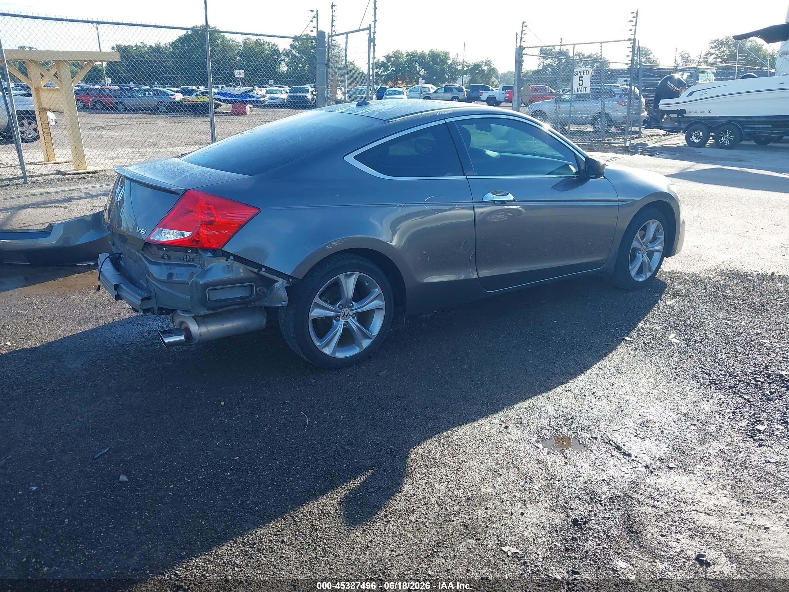 2011 Honda Accord 3.5 Ex-l Gray vin: 1HGCS2A85BA006575