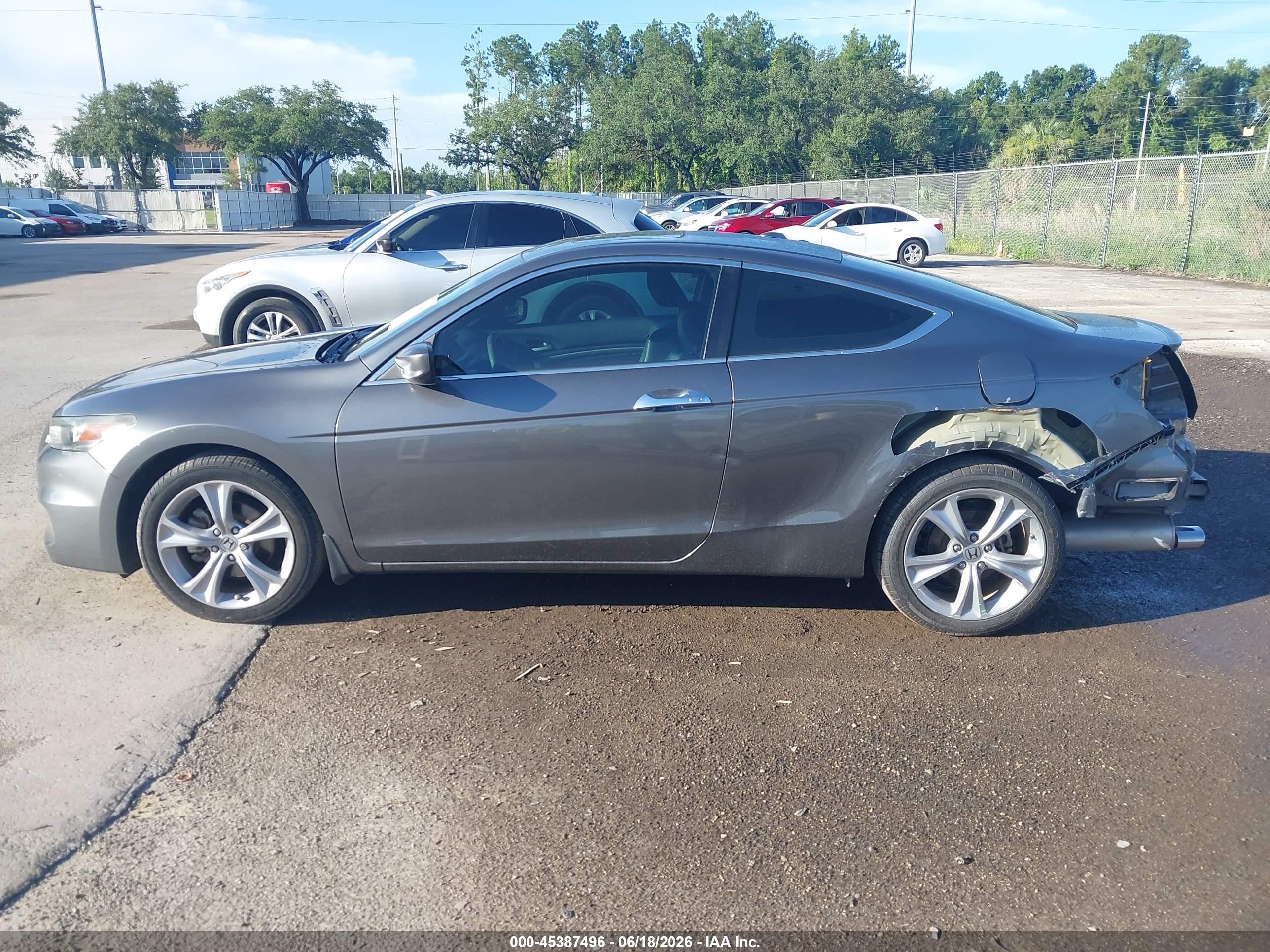 2011 Honda Accord 3.5 Ex-l Gray vin: 1HGCS2A85BA006575