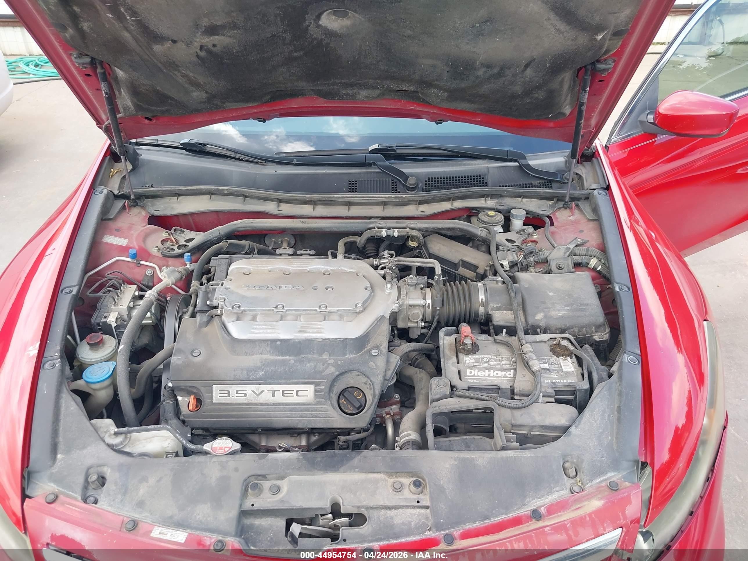 2012 Honda Accord 3.5 Ex-l Красный vin: 1HGCS2A89CA002367