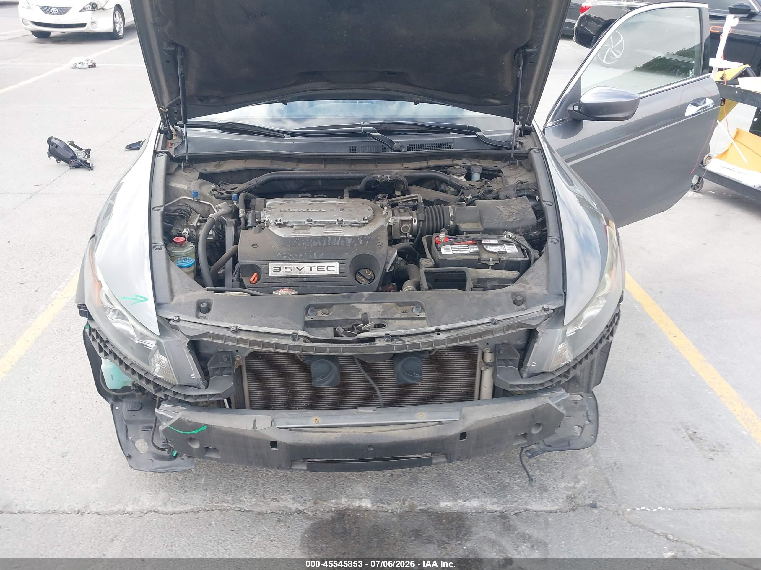 2012 Honda Accord 3.5 Ex-l Gray vin: 1HGCS2A89CA008489