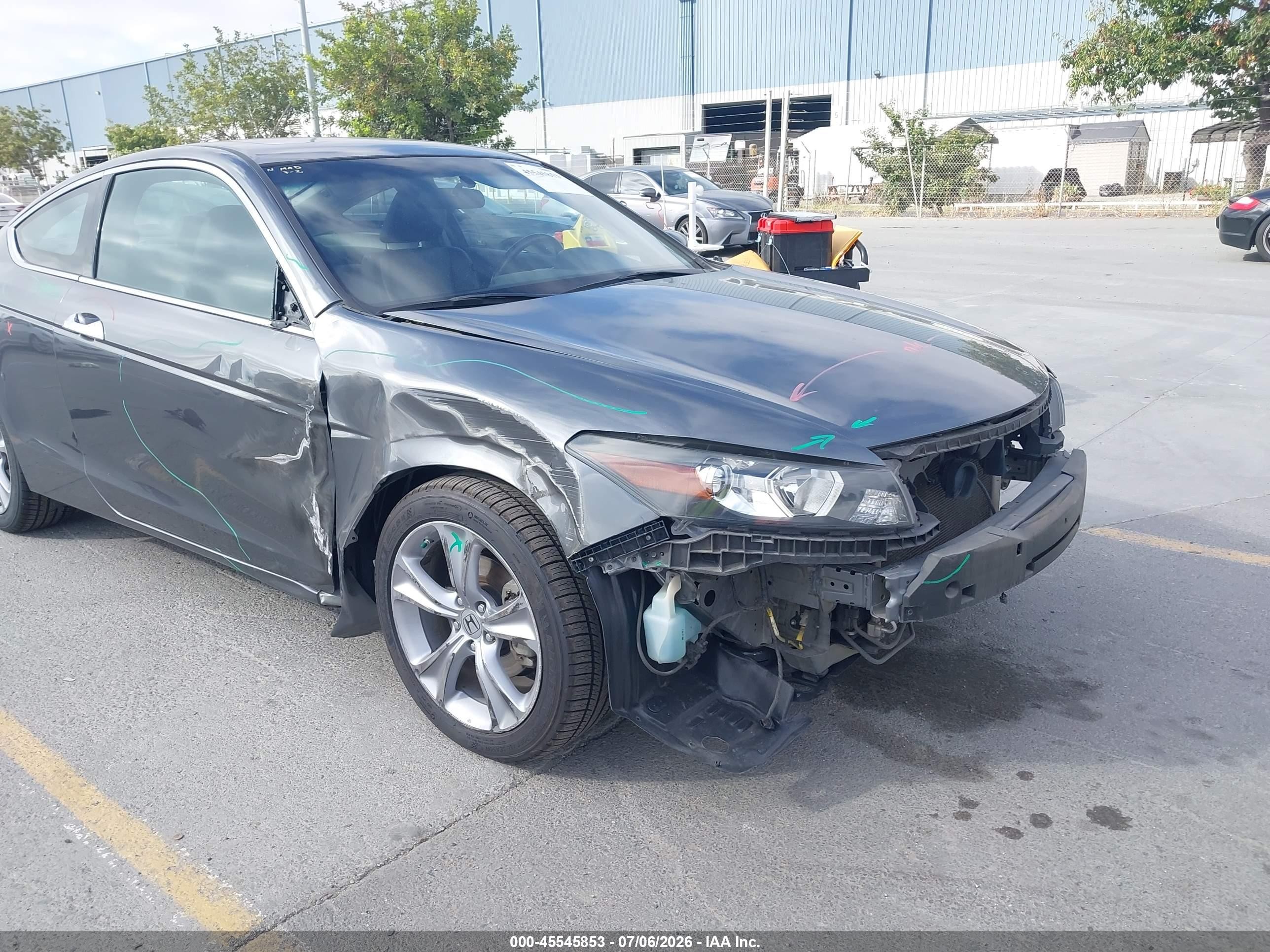 2012 Honda Accord 3.5 Ex-l Gray vin: 1HGCS2A89CA008489