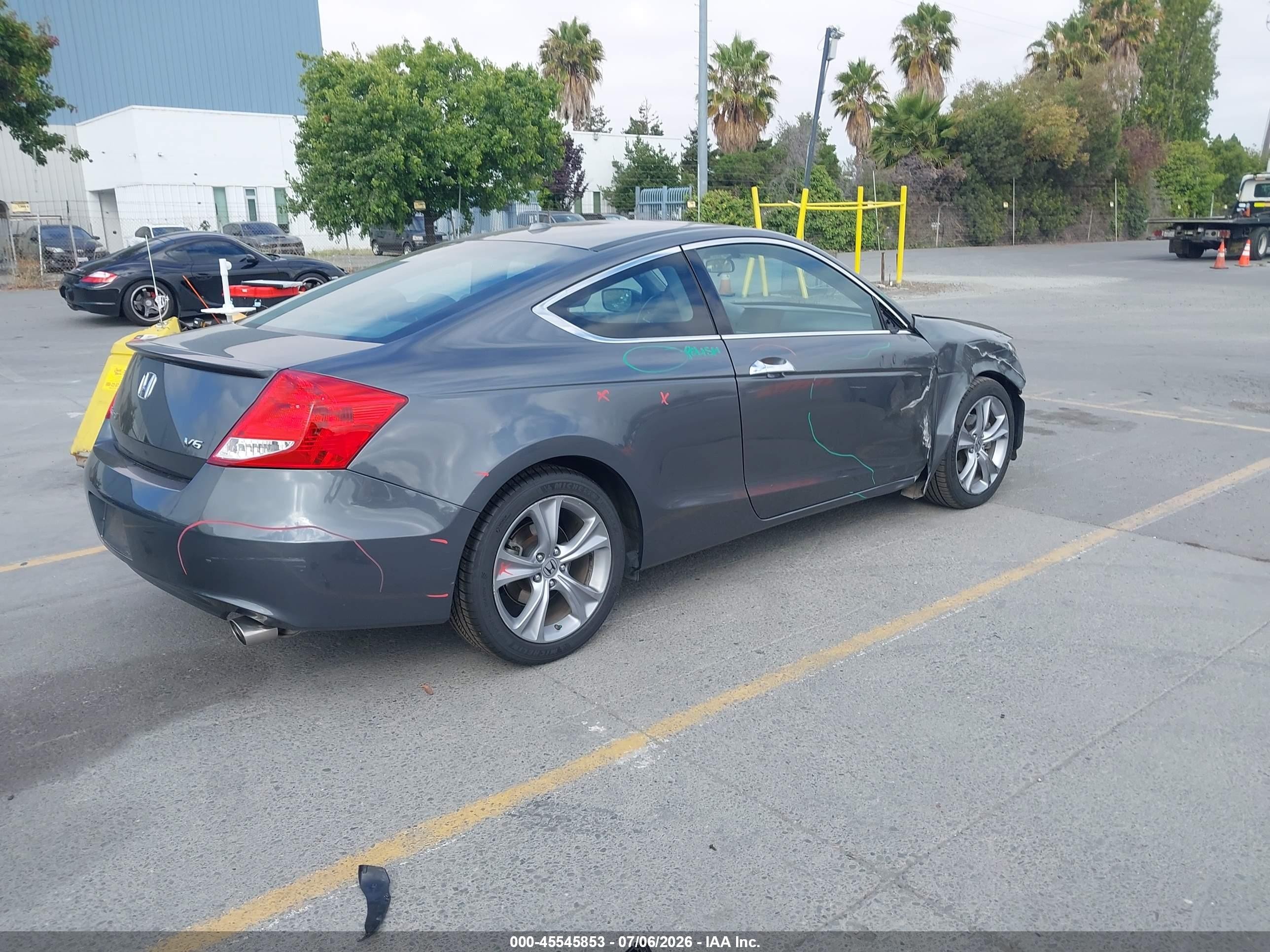 2012 Honda Accord 3.5 Ex-l Gray vin: 1HGCS2A89CA008489