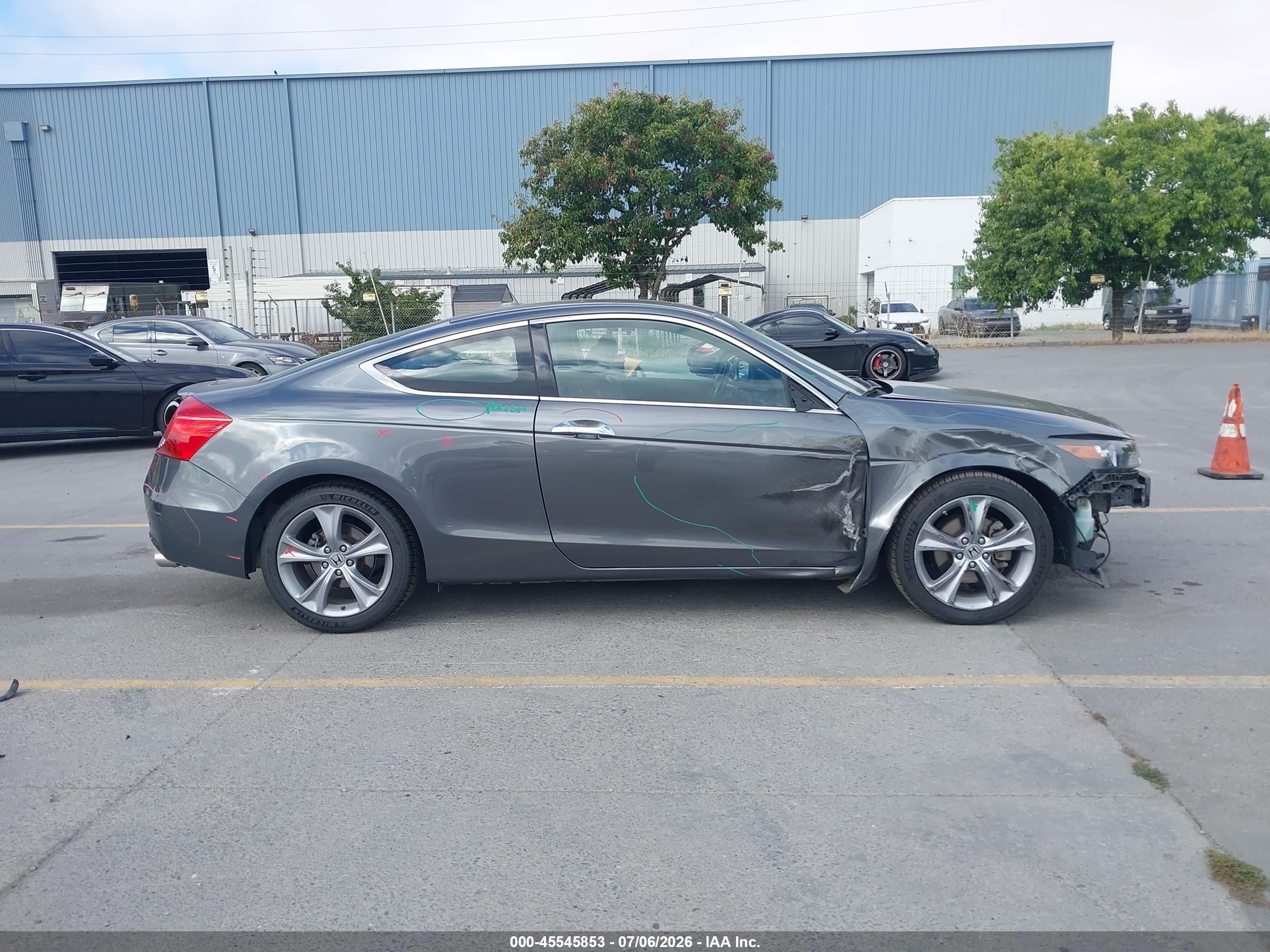 2012 Honda Accord 3.5 Ex-l Gray vin: 1HGCS2A89CA008489