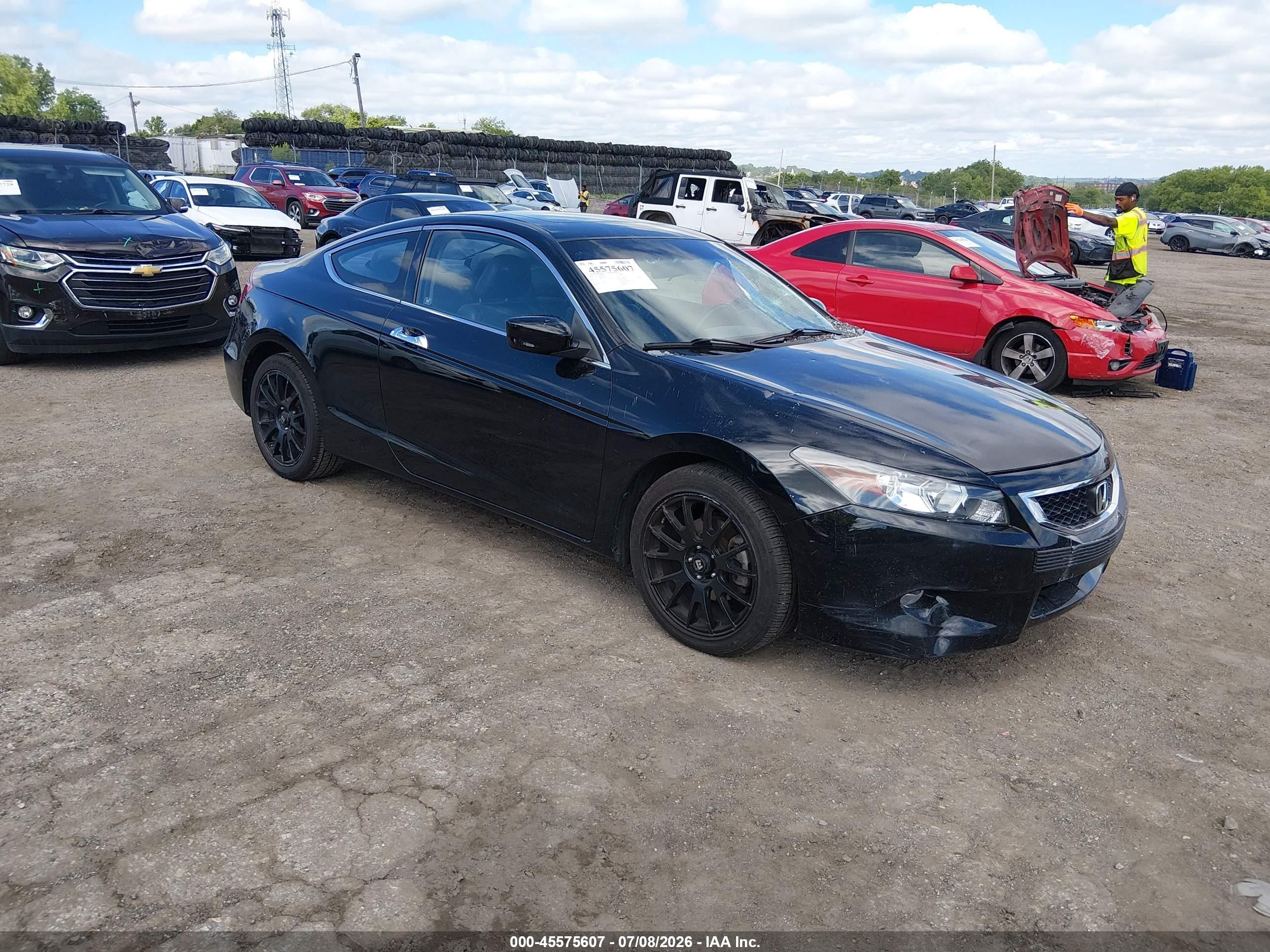 2010 Honda Accord 3.5 Ex-l Black vin: 1HGCS2B80AA004424