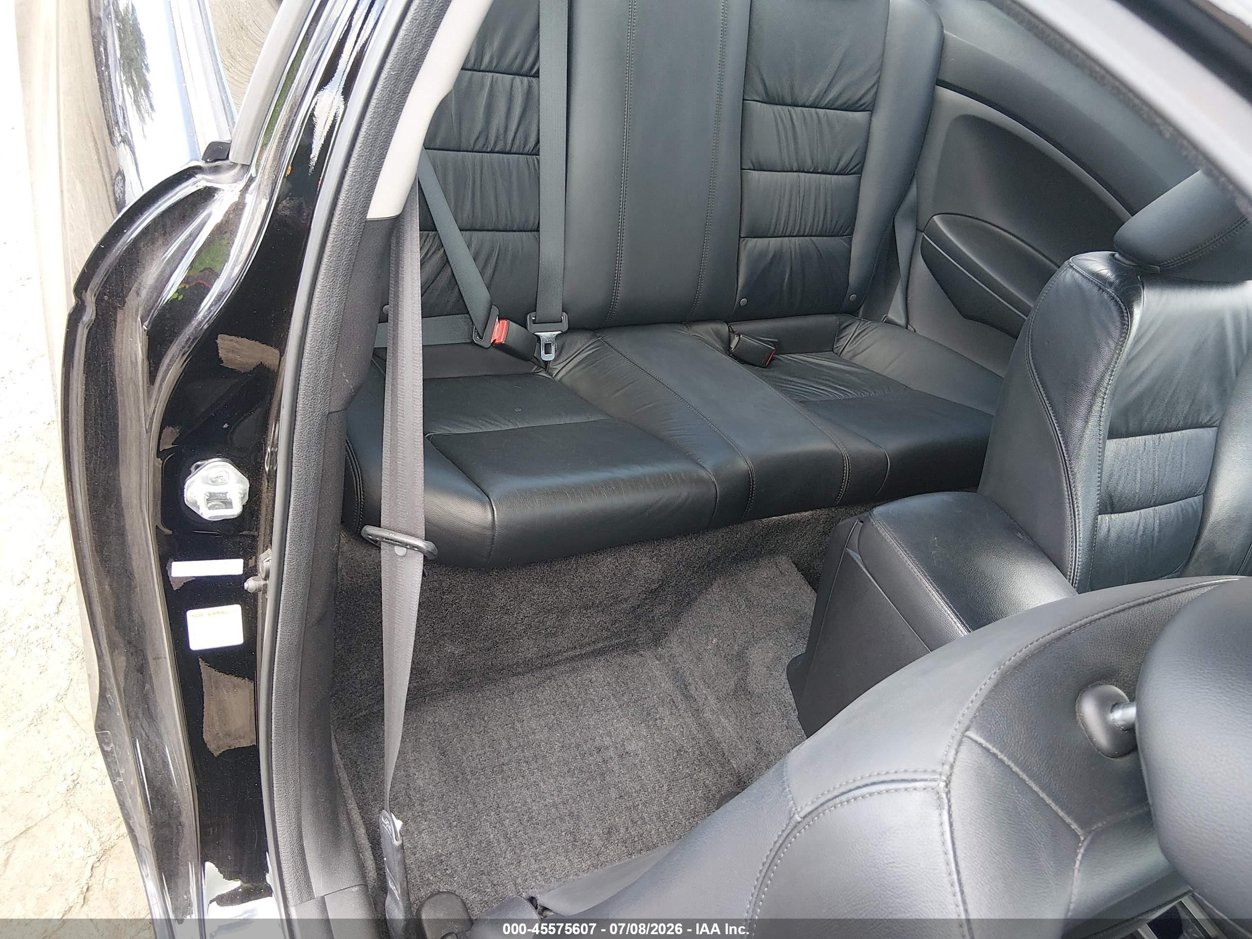 2010 Honda Accord 3.5 Ex-l Black vin: 1HGCS2B80AA004424