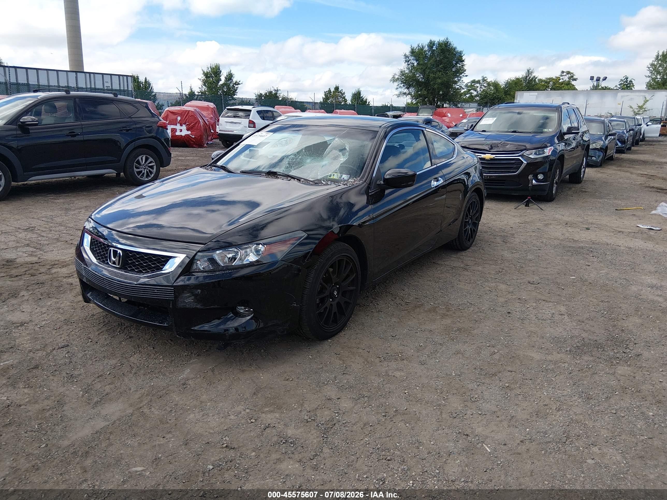 2010 Honda Accord 3.5 Ex-l Black vin: 1HGCS2B80AA004424