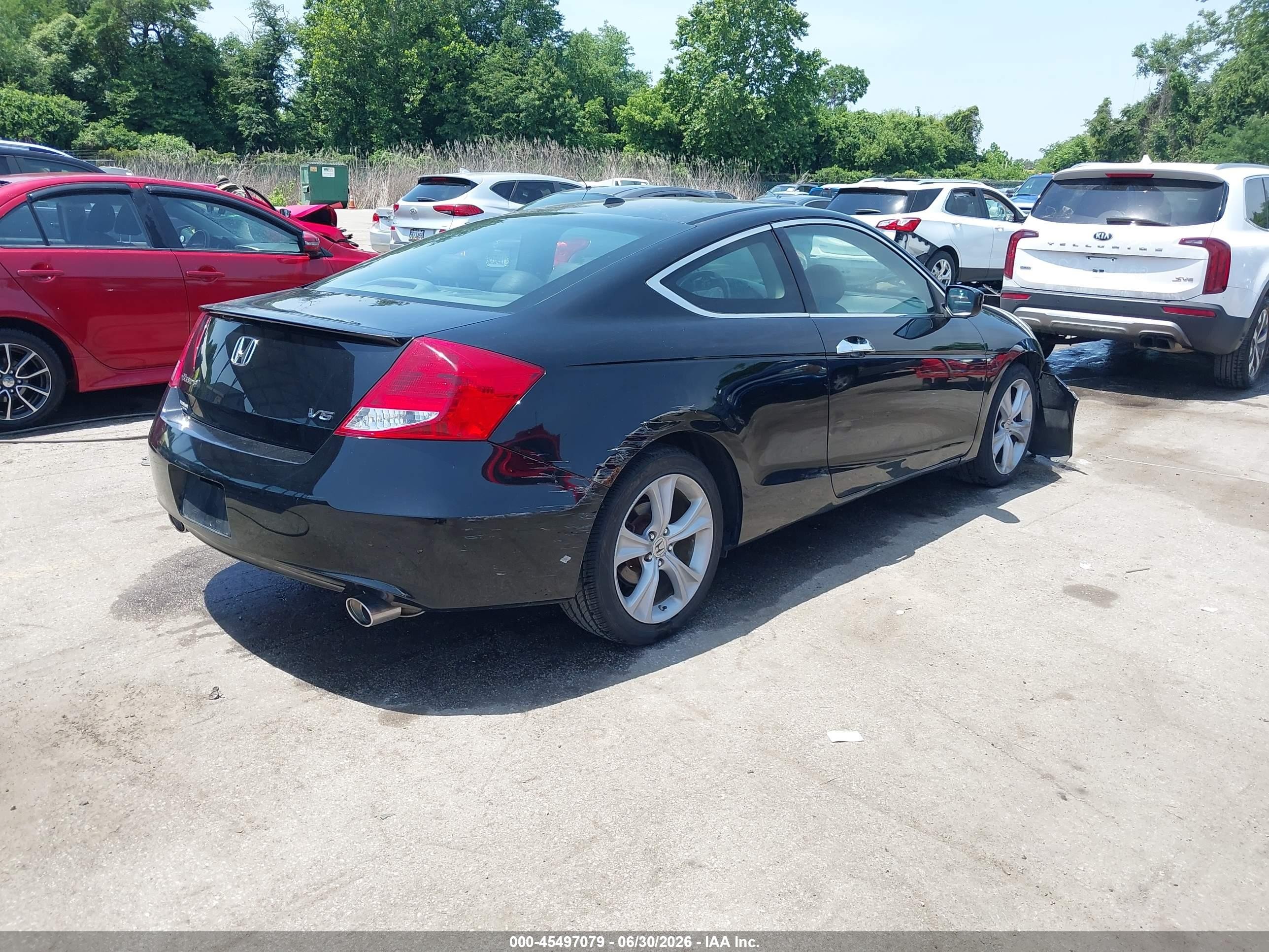 2011 Honda Accord 3.5 Ex-l Black vin: 1HGCS2B80BA002643