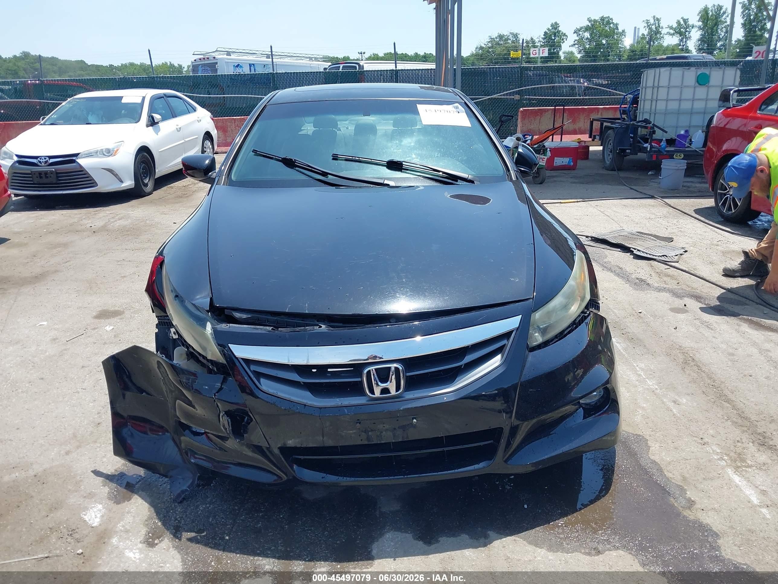 2011 Honda Accord 3.5 Ex-l Black vin: 1HGCS2B80BA002643