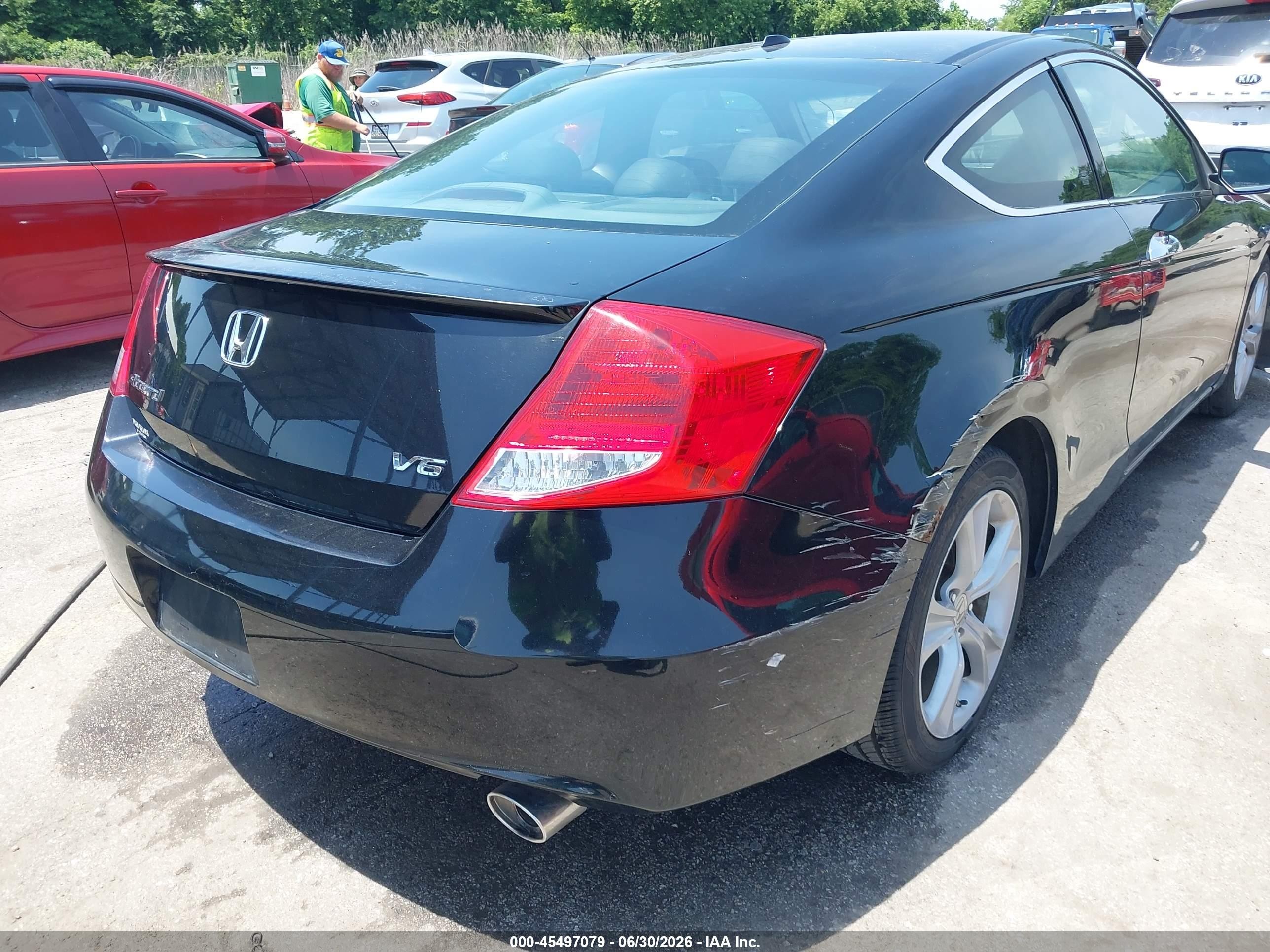 2011 Honda Accord 3.5 Ex-l Black vin: 1HGCS2B80BA002643