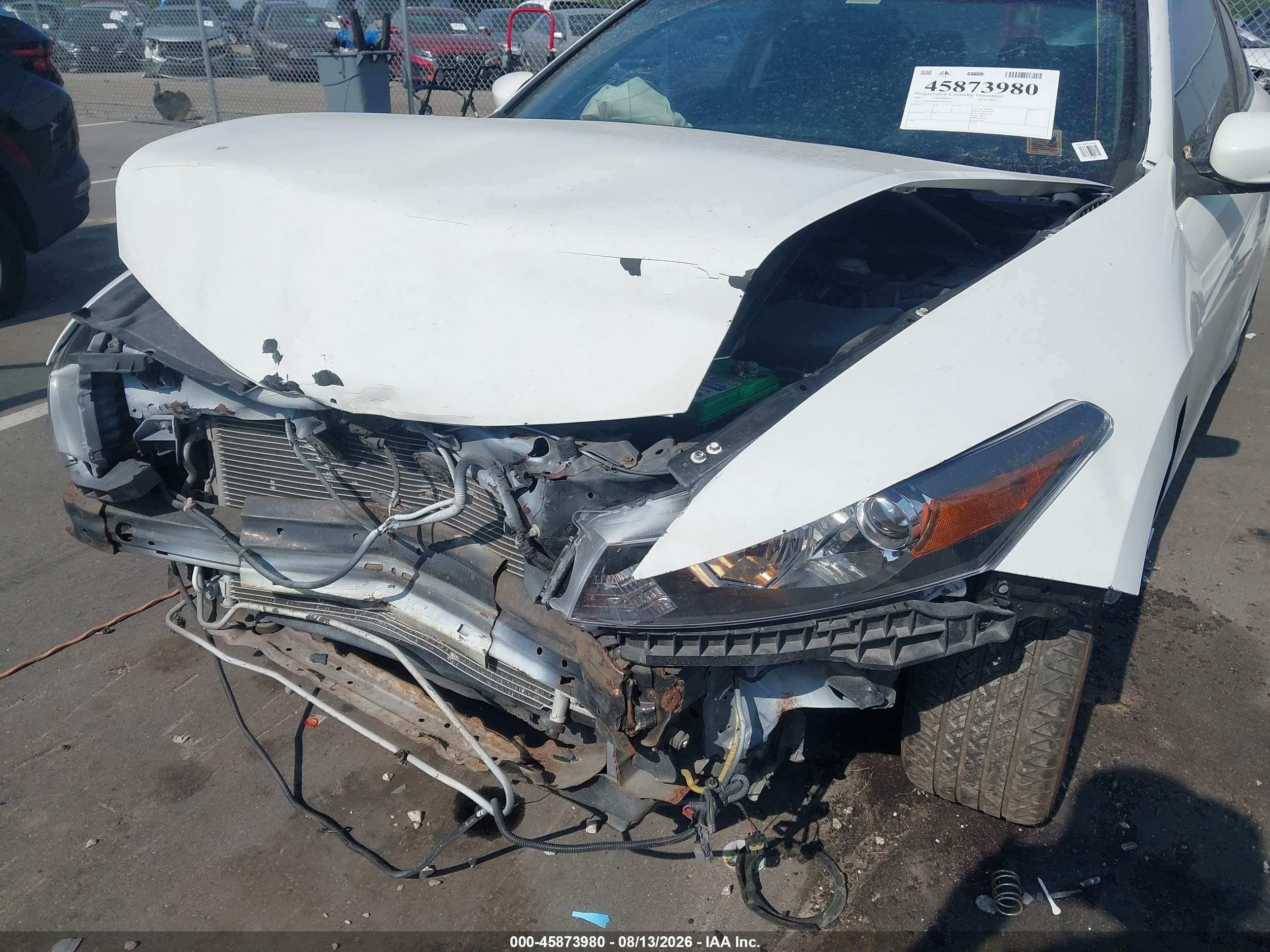 2011 Honda Accord 3.5 Ex-l Белый vin: 1HGCS2B80BA005591