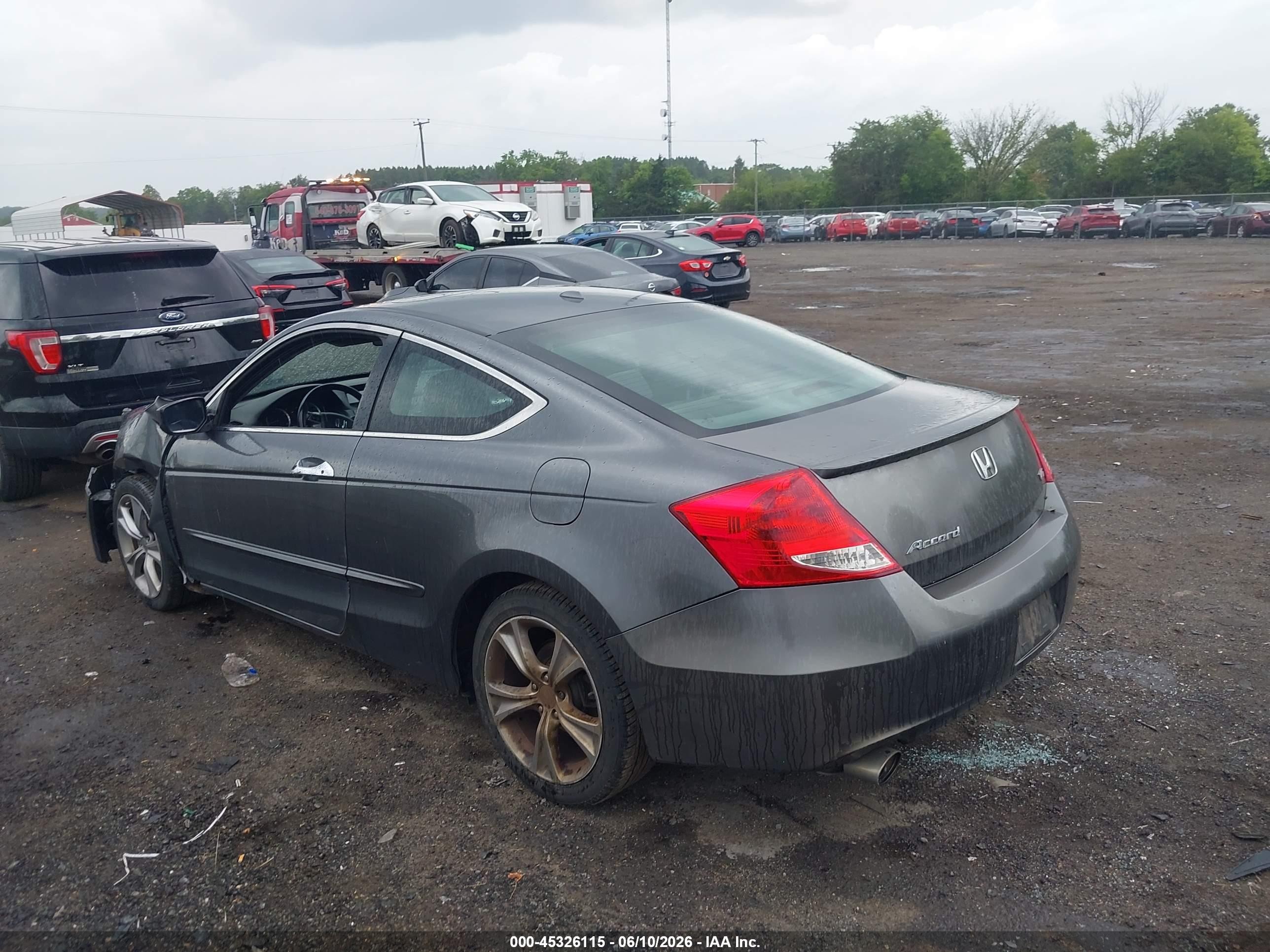 2012 Honda Accord 3.5 Ex-l Gray vin: 1HGCS2B80CA002630