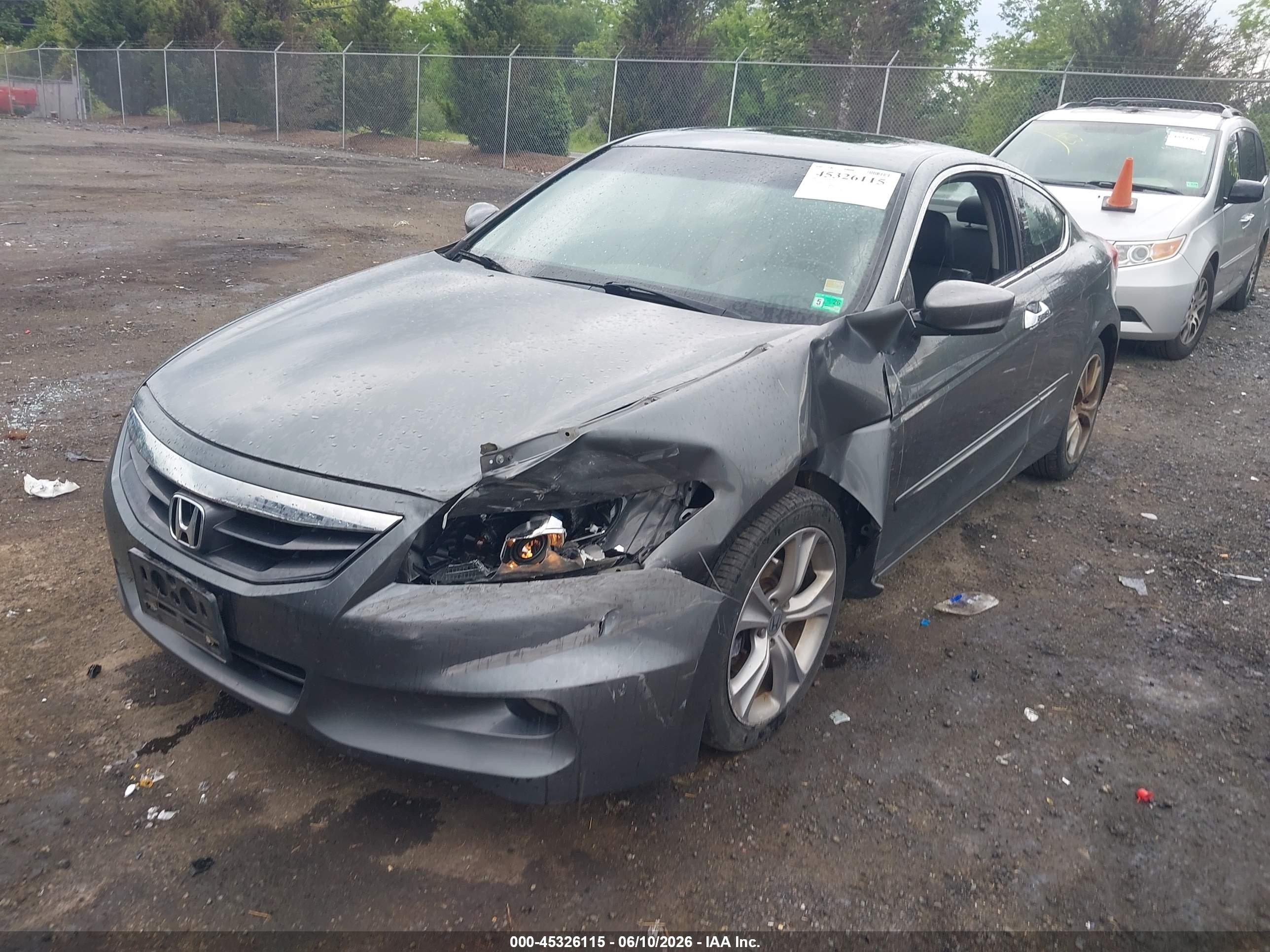 2012 Honda Accord 3.5 Ex-l Gray vin: 1HGCS2B80CA002630