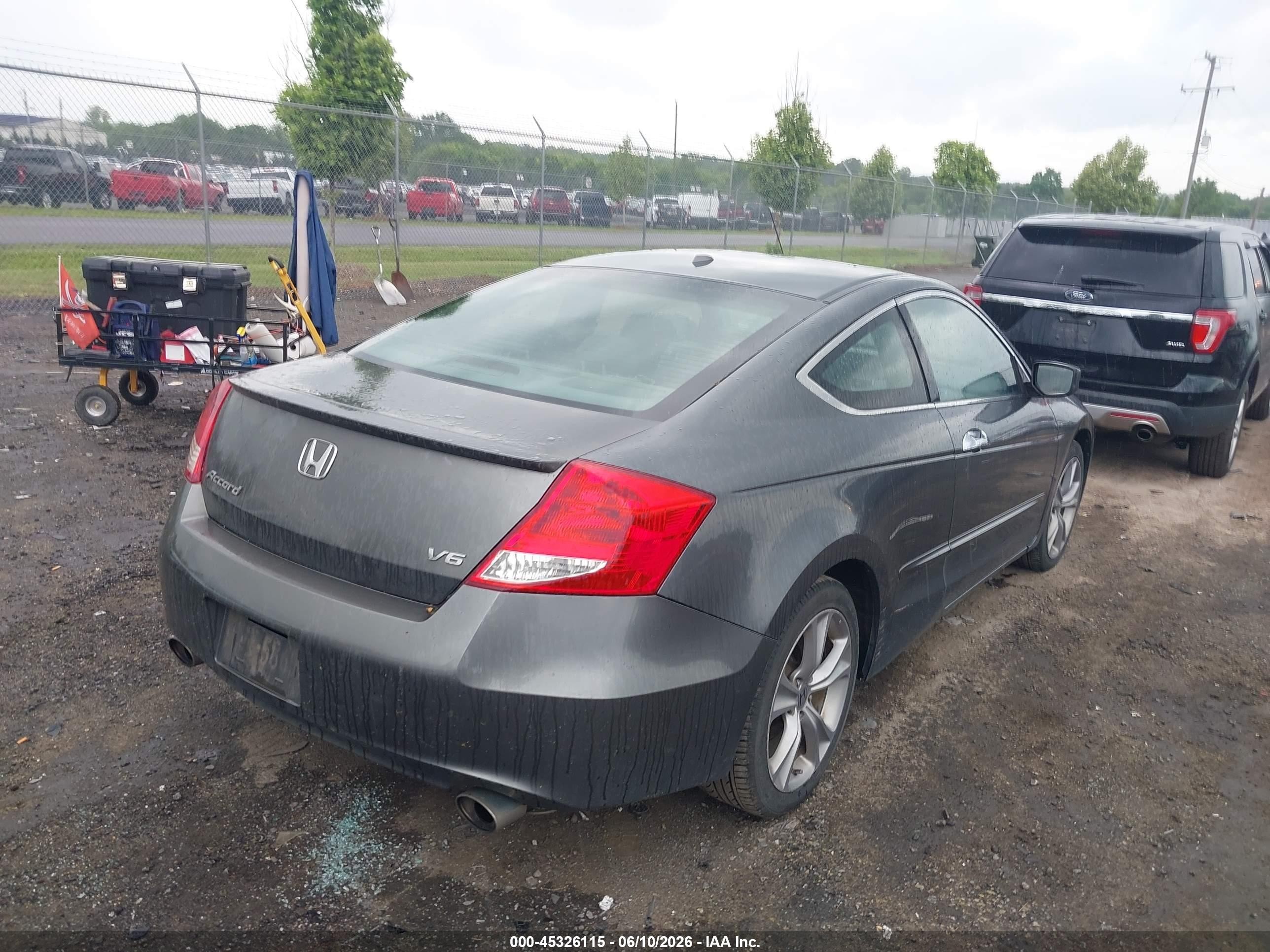 2012 Honda Accord 3.5 Ex-l Gray vin: 1HGCS2B80CA002630
