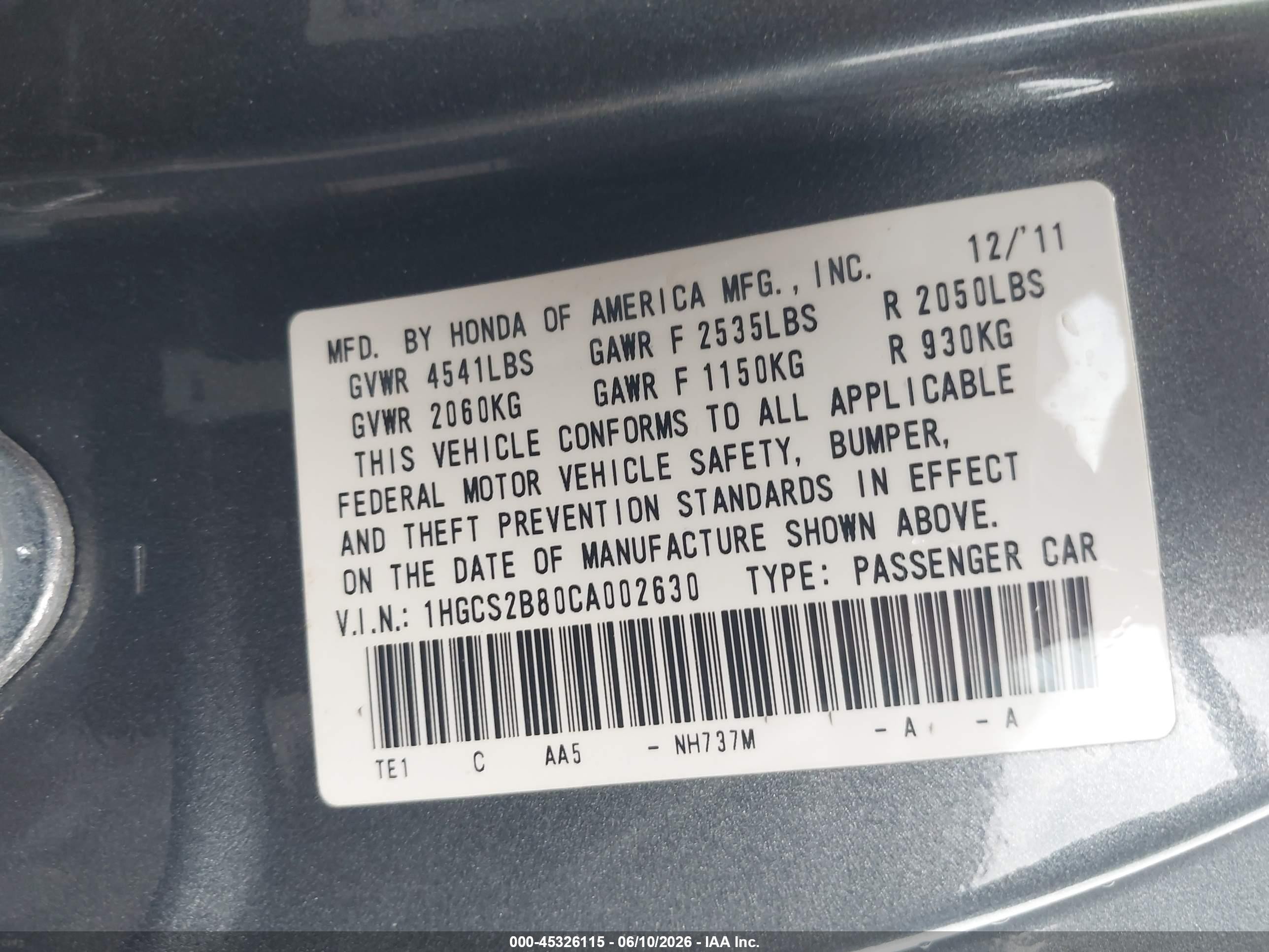 2012 Honda Accord 3.5 Ex-l Gray vin: 1HGCS2B80CA002630