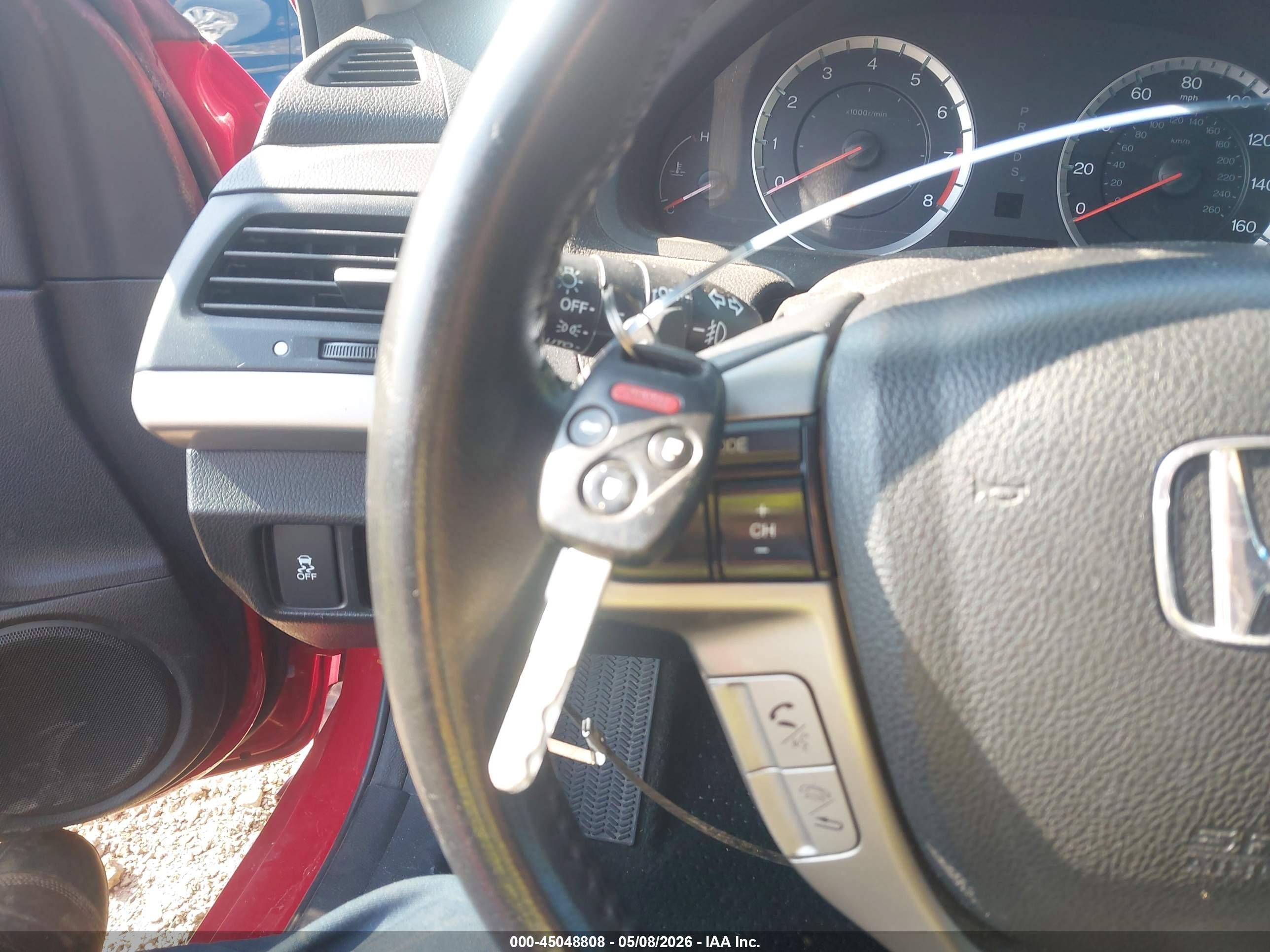2012 Honda Accord 3.5 Ex-l Red vin: 1HGCS2B80CA002997