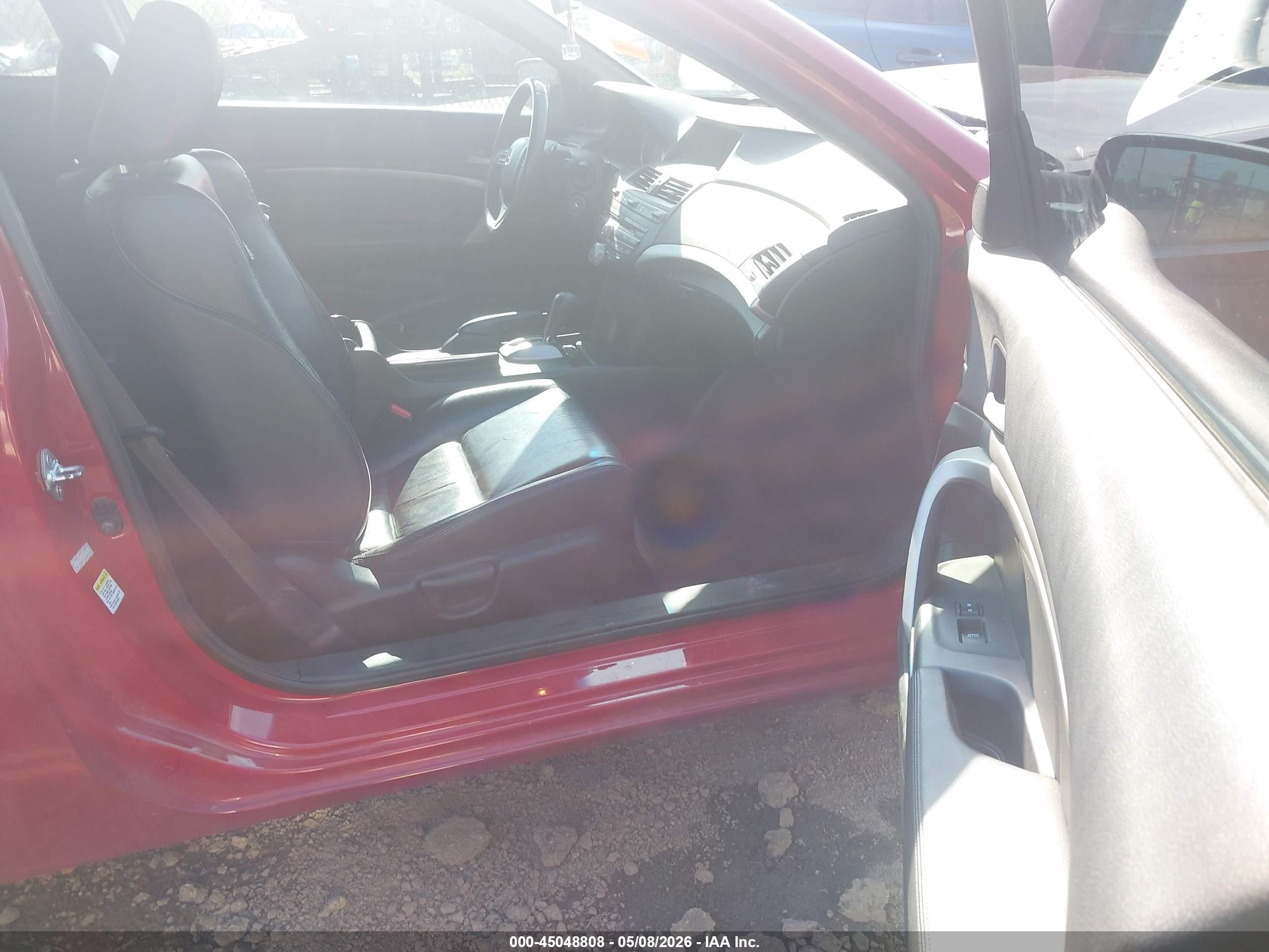 2012 Honda Accord 3.5 Ex-l Red vin: 1HGCS2B80CA002997