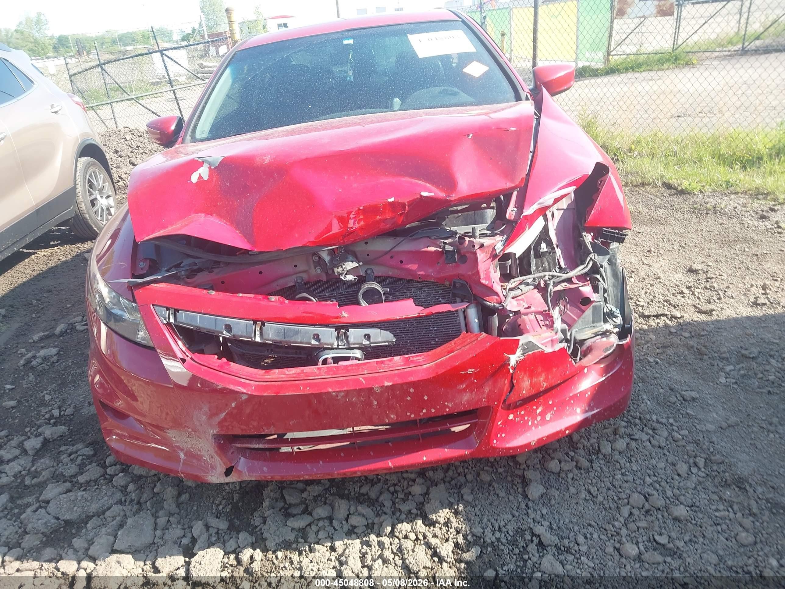 2012 Honda Accord 3.5 Ex-l Red vin: 1HGCS2B80CA002997