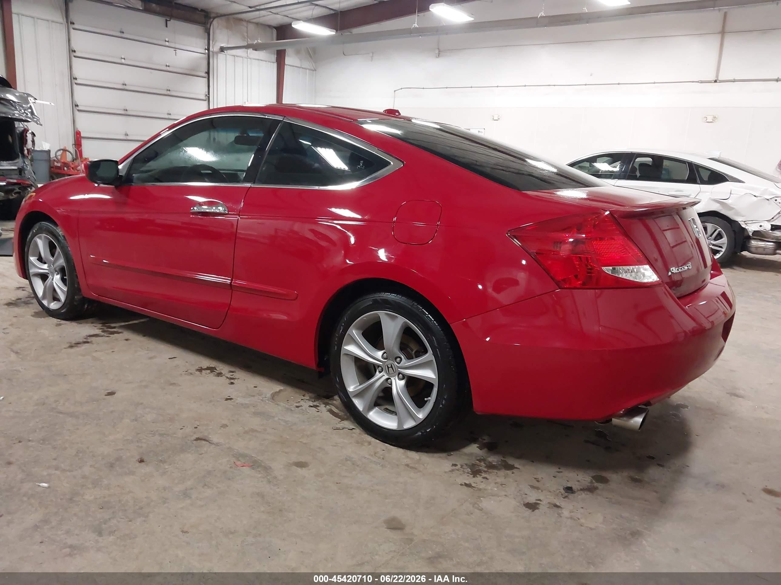 2012 Honda Accord 3.5 Ex-l Red vin: 1HGCS2B80CA011389
