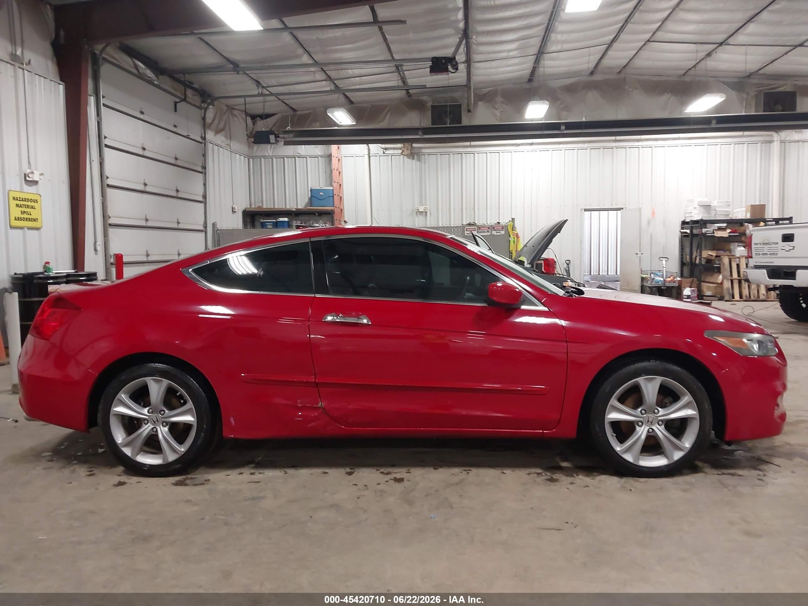 2012 Honda Accord 3.5 Ex-l Red vin: 1HGCS2B80CA011389
