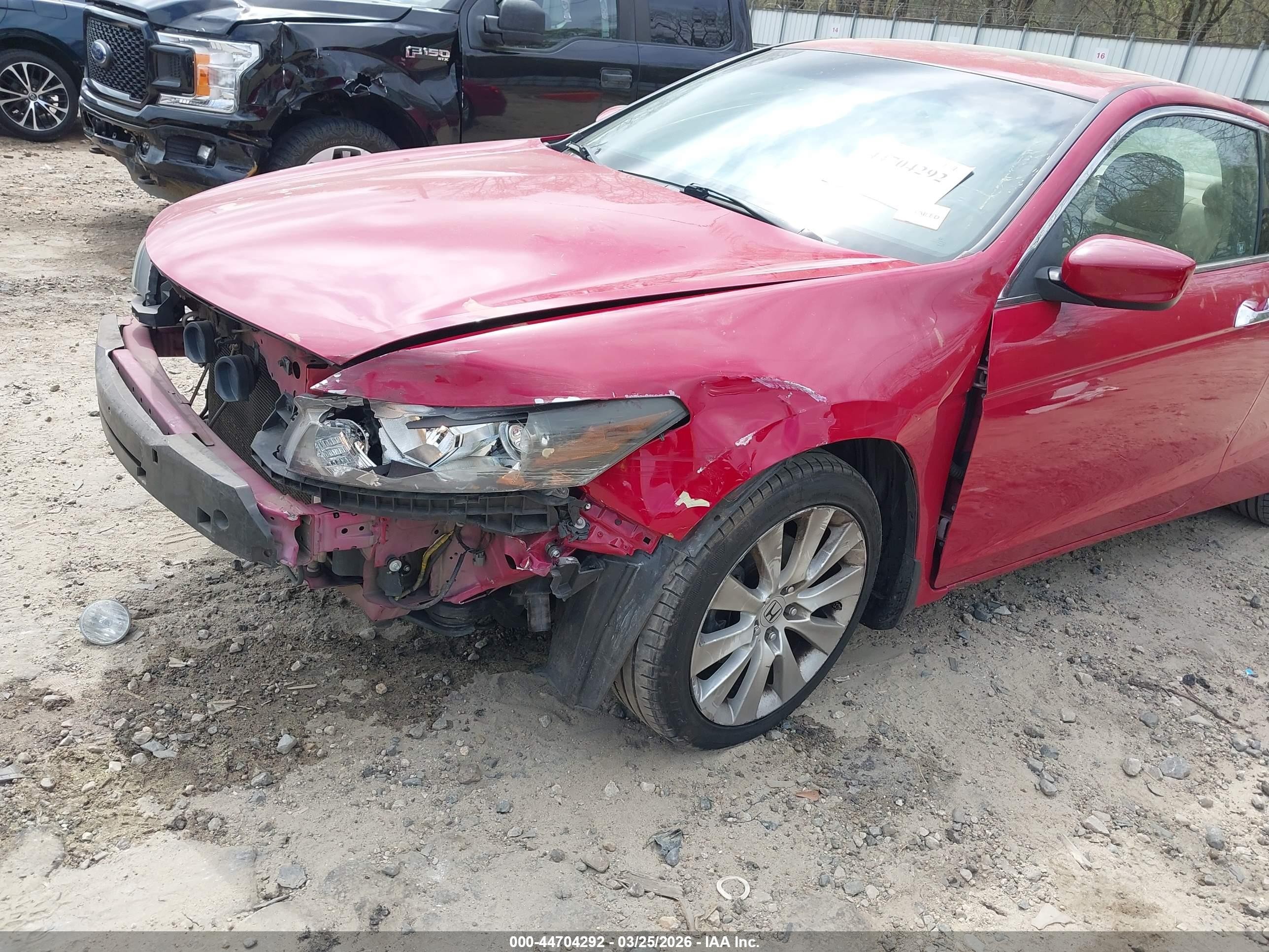 2010 Honda Accord 3.5 Ex-l Red vin: 1HGCS2B81AA005291