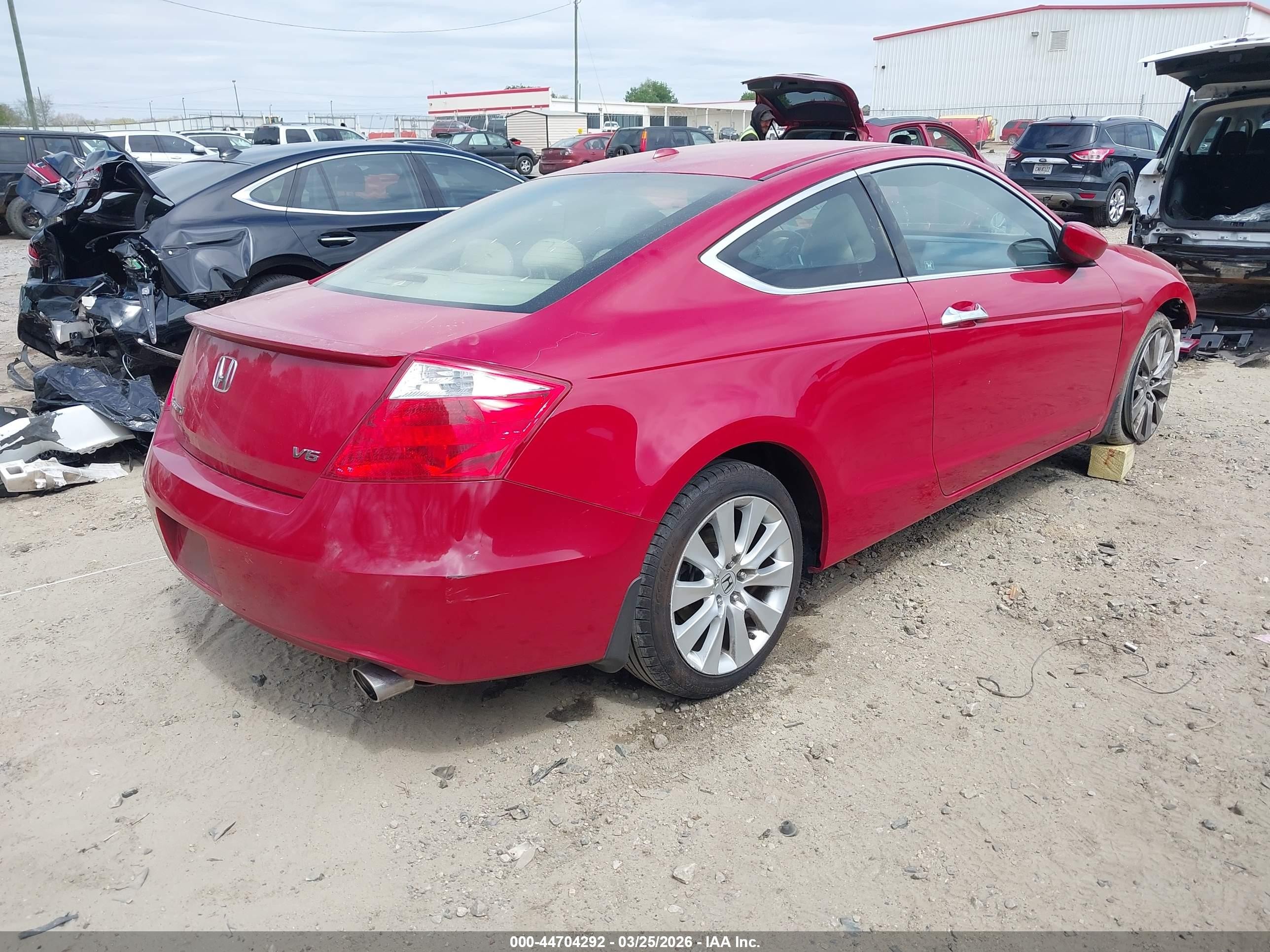 2010 Honda Accord 3.5 Ex-l Red vin: 1HGCS2B81AA005291