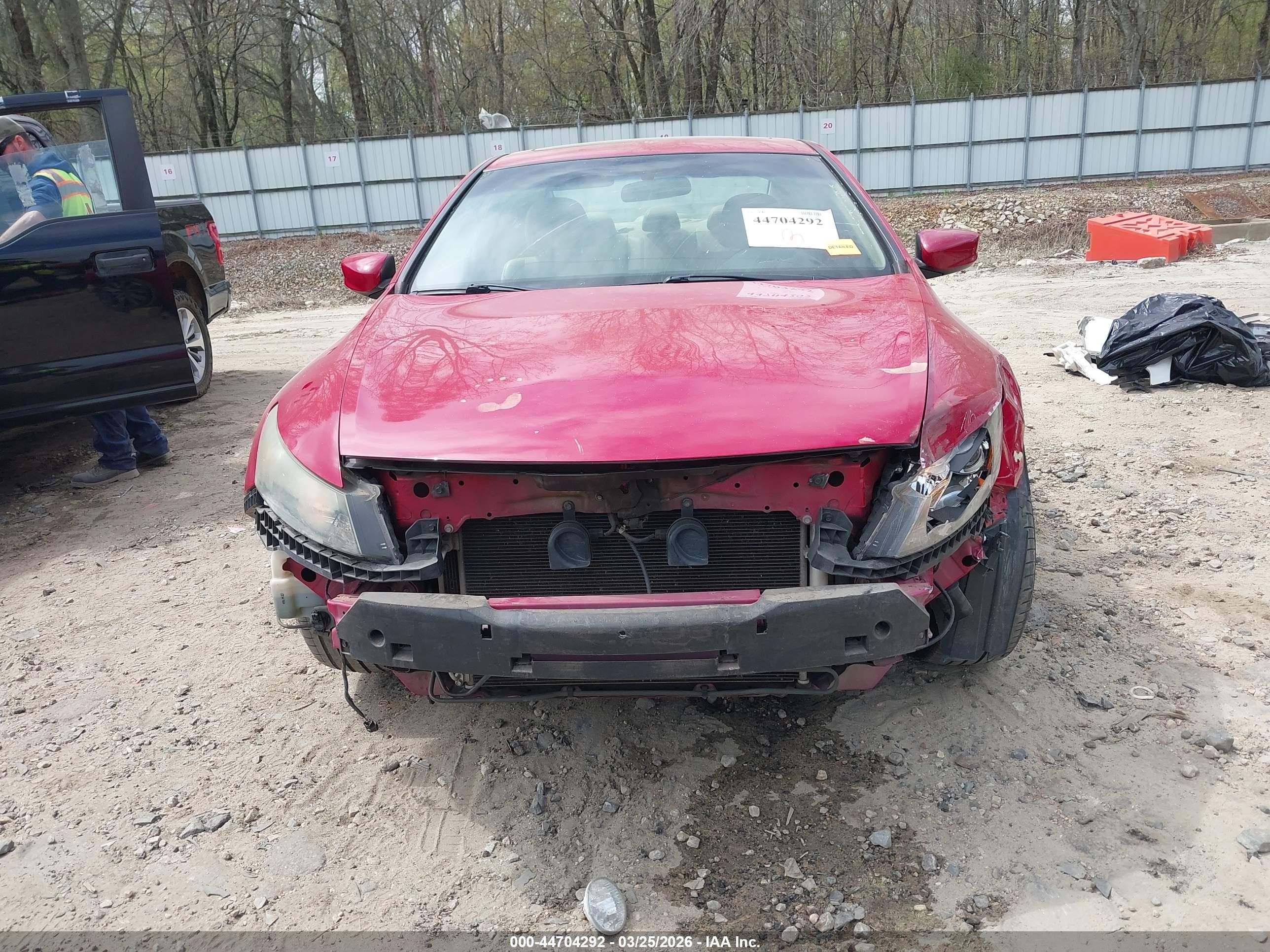 2010 Honda Accord 3.5 Ex-l Red vin: 1HGCS2B81AA005291