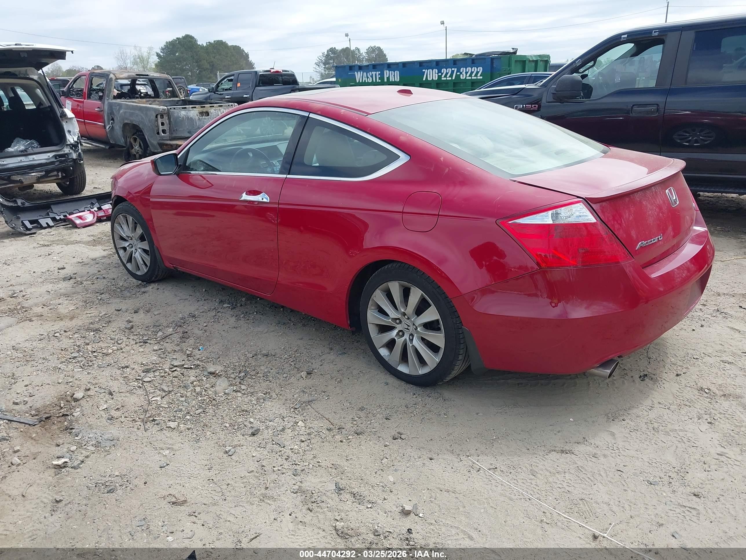 2010 Honda Accord 3.5 Ex-l Red vin: 1HGCS2B81AA005291